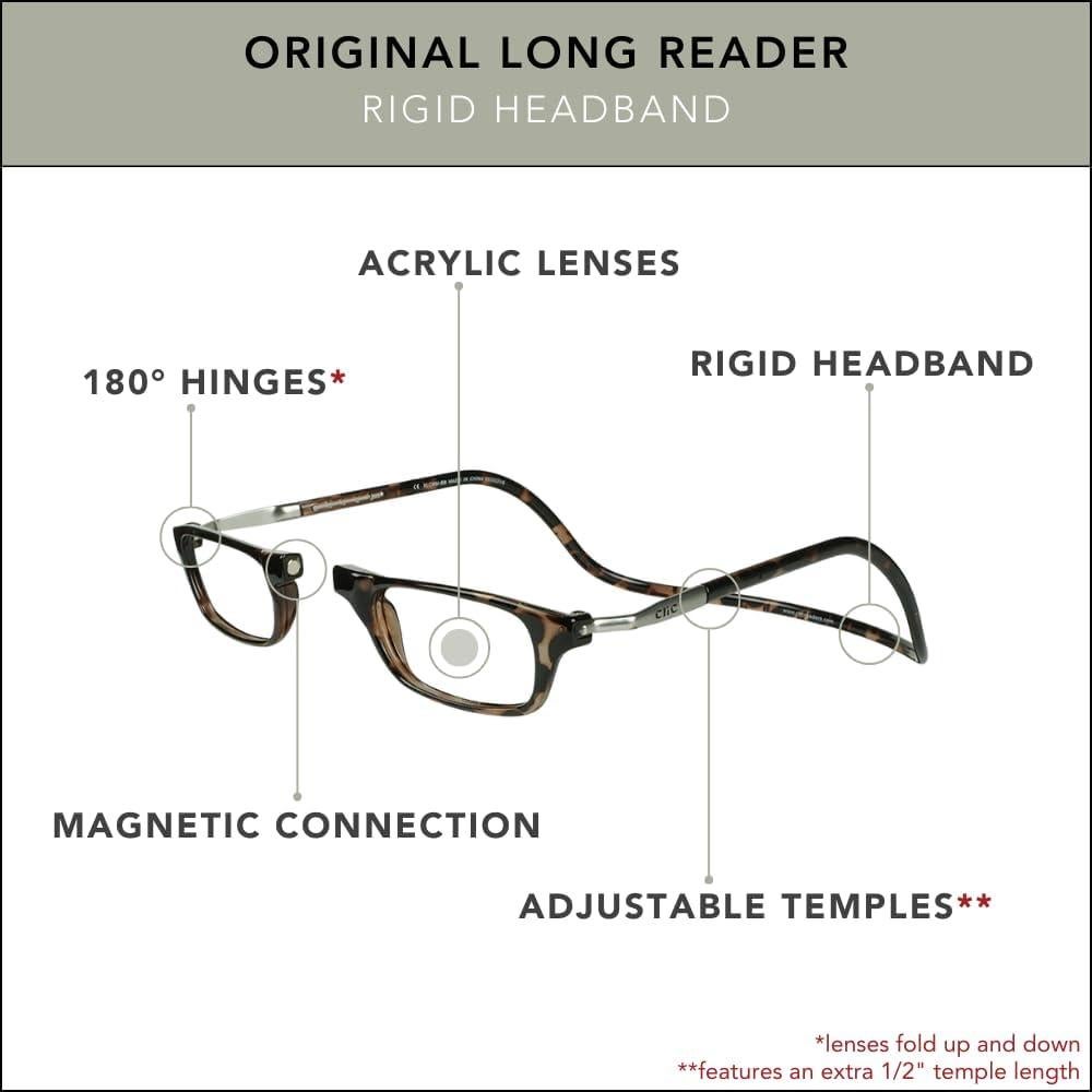 Gafas de lectura magnéticas CliC M-L 3.00 aumento unisex