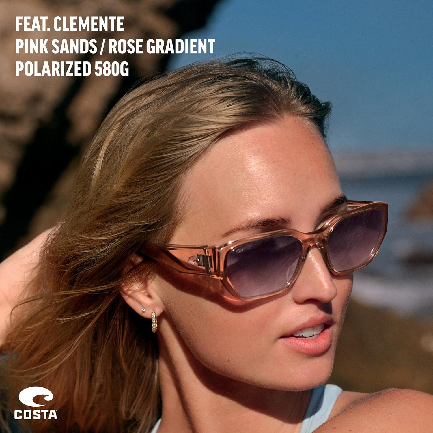 Gafas de sol rectangulares Costa Del Mar Clemente 580G púrpura