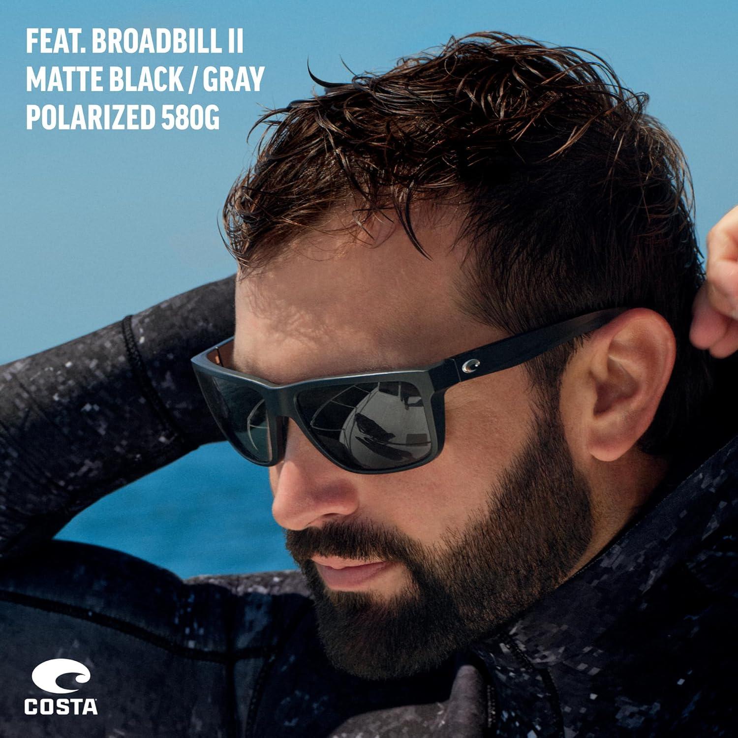 Gafas de sol rectangulares Costa Del Mar Broadbill II hombres