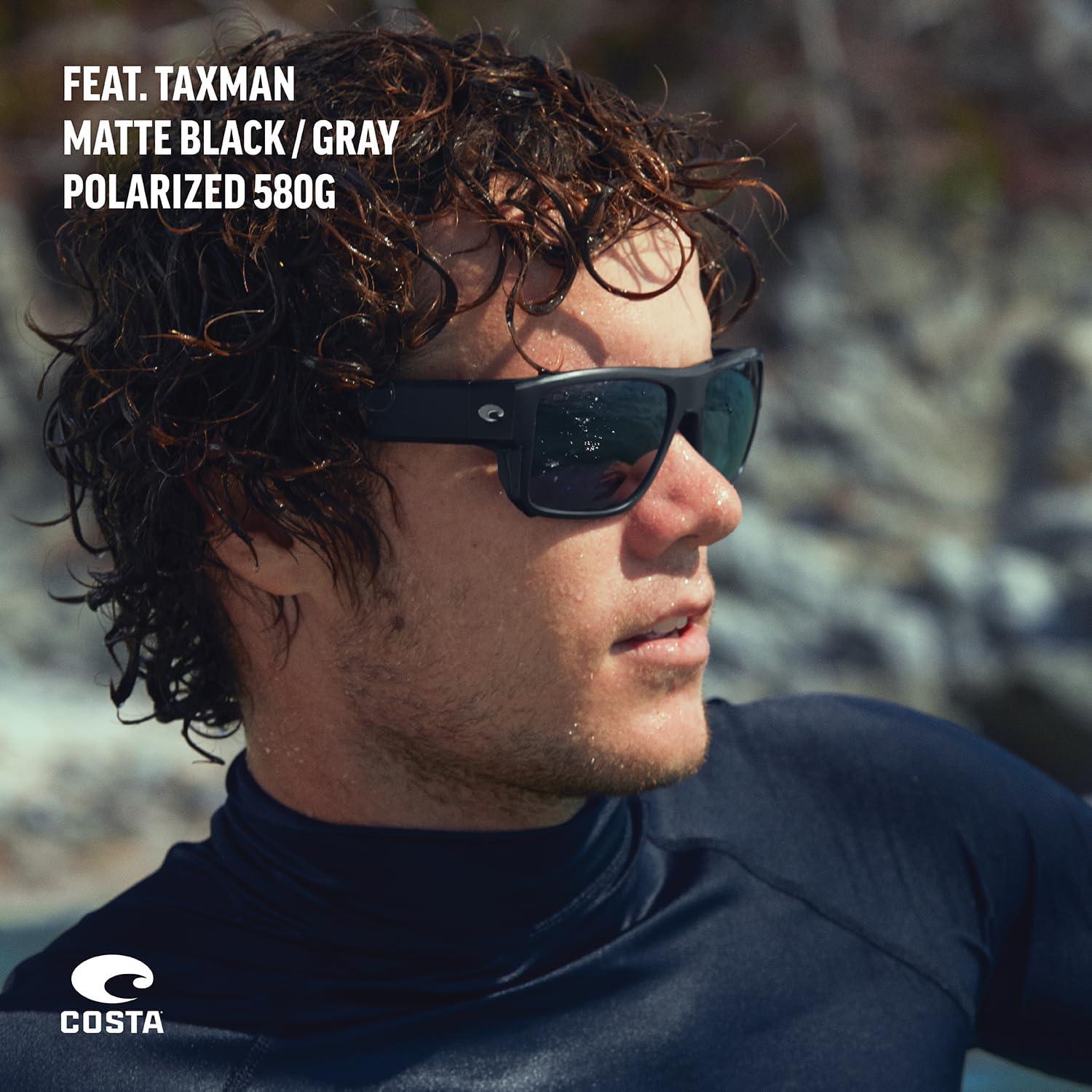 Gafas de sol cuadradas Costa Del Mar Taxman gris mate 580G