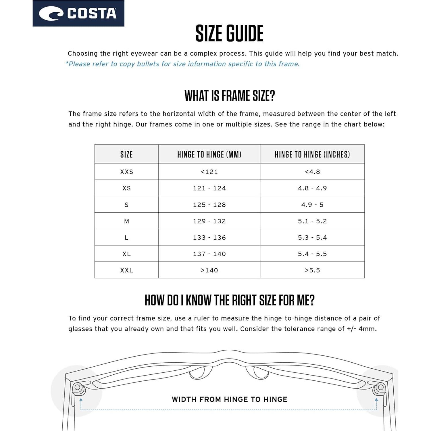 Gafas de sol Costa unisex 580 polarizadas negro mate 58mm