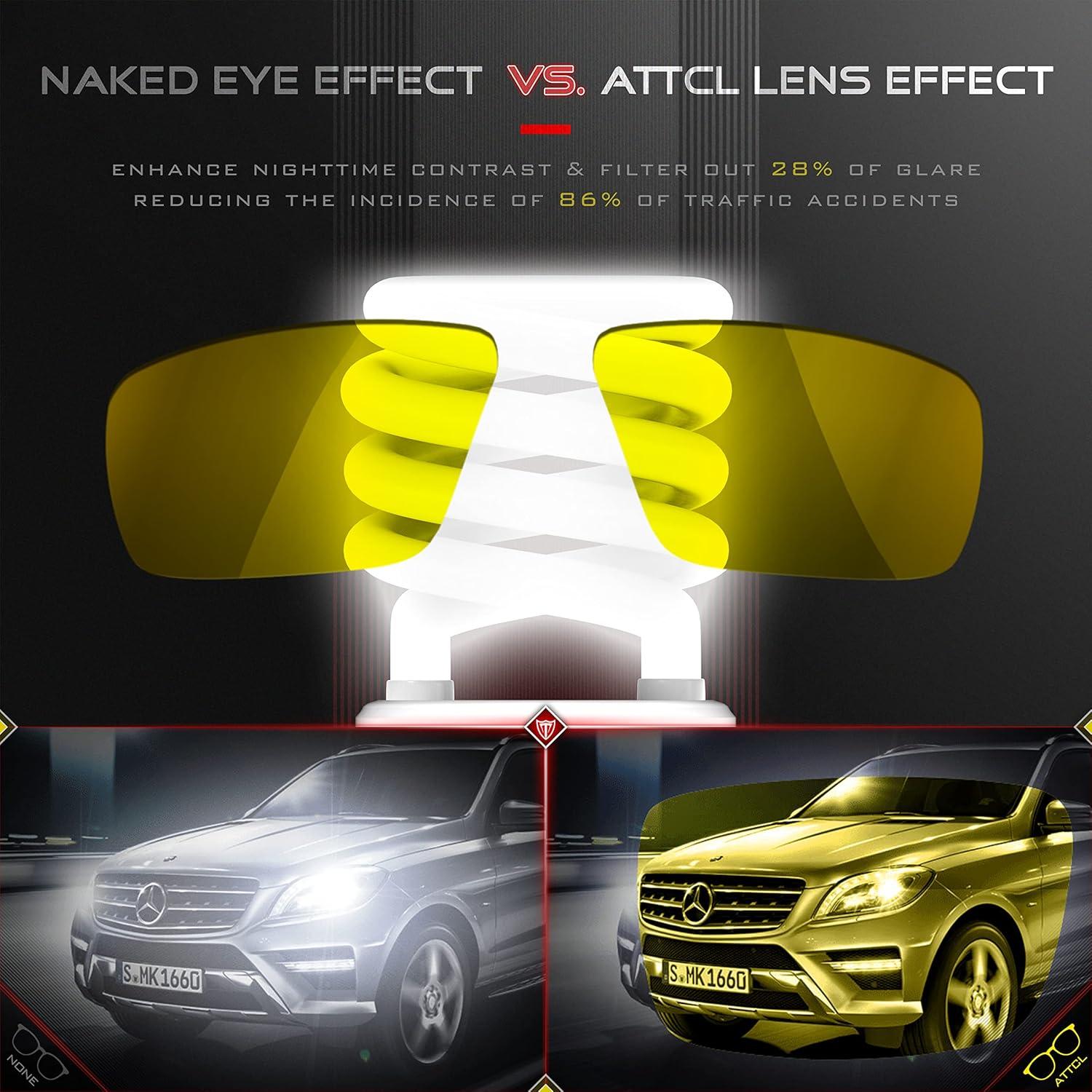 Gafas de sol polarizadas ATTCL AT-2502 para conducción nocturna