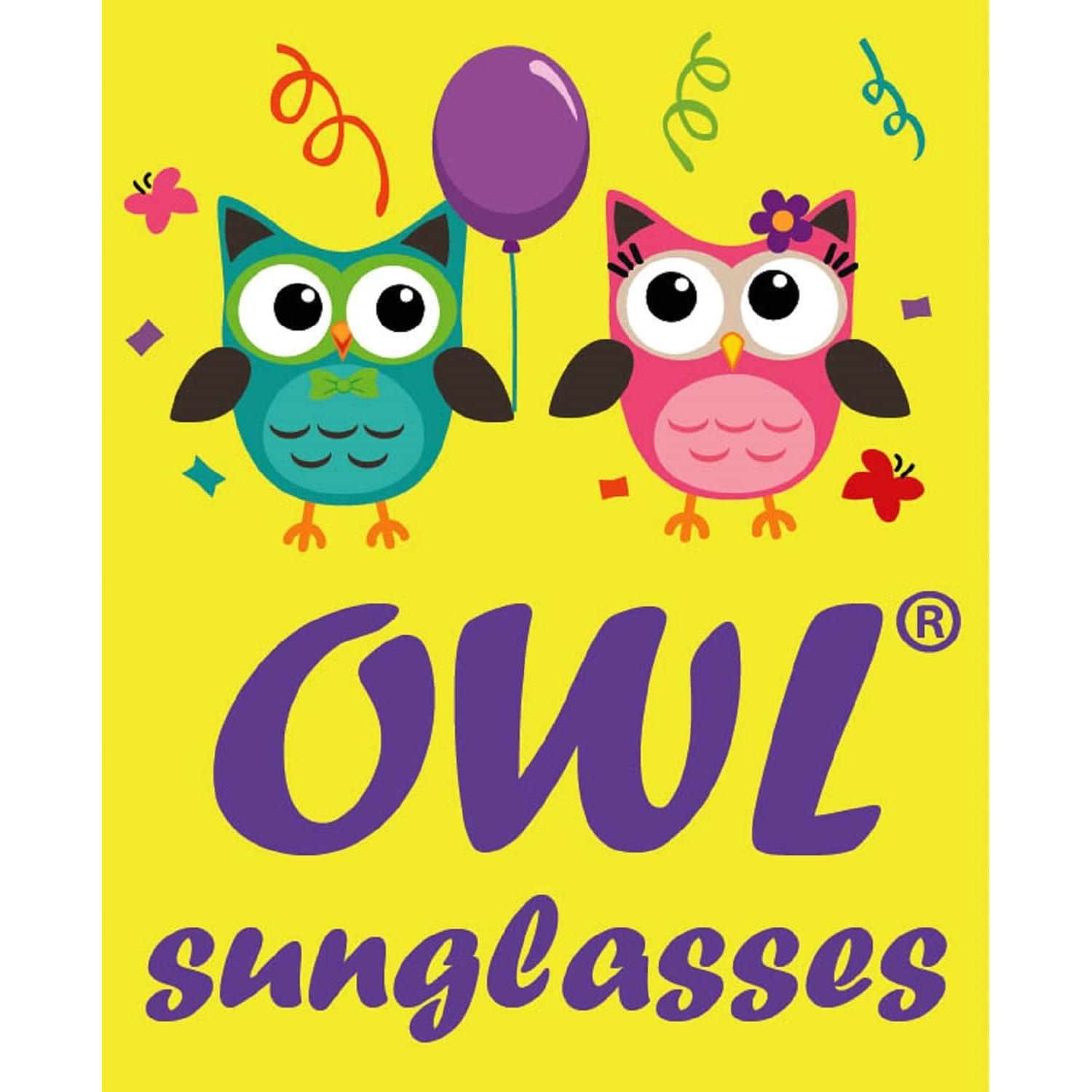 Gafas de Sol para Niños OWL Lente Claro UV400 Color Amarillo