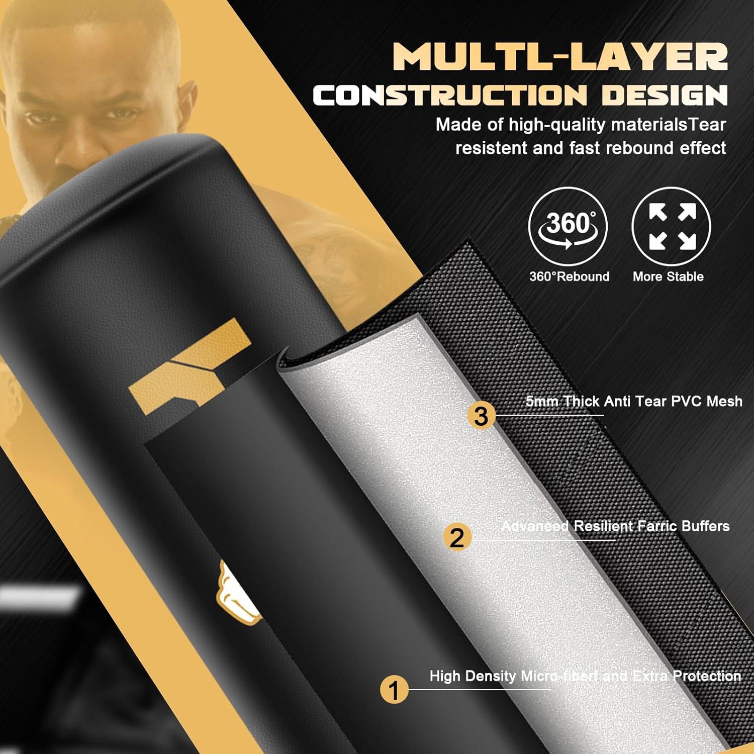 Bolsa de Boxeo Pesada JUOIFIP con Guantes - Adultos y Niños