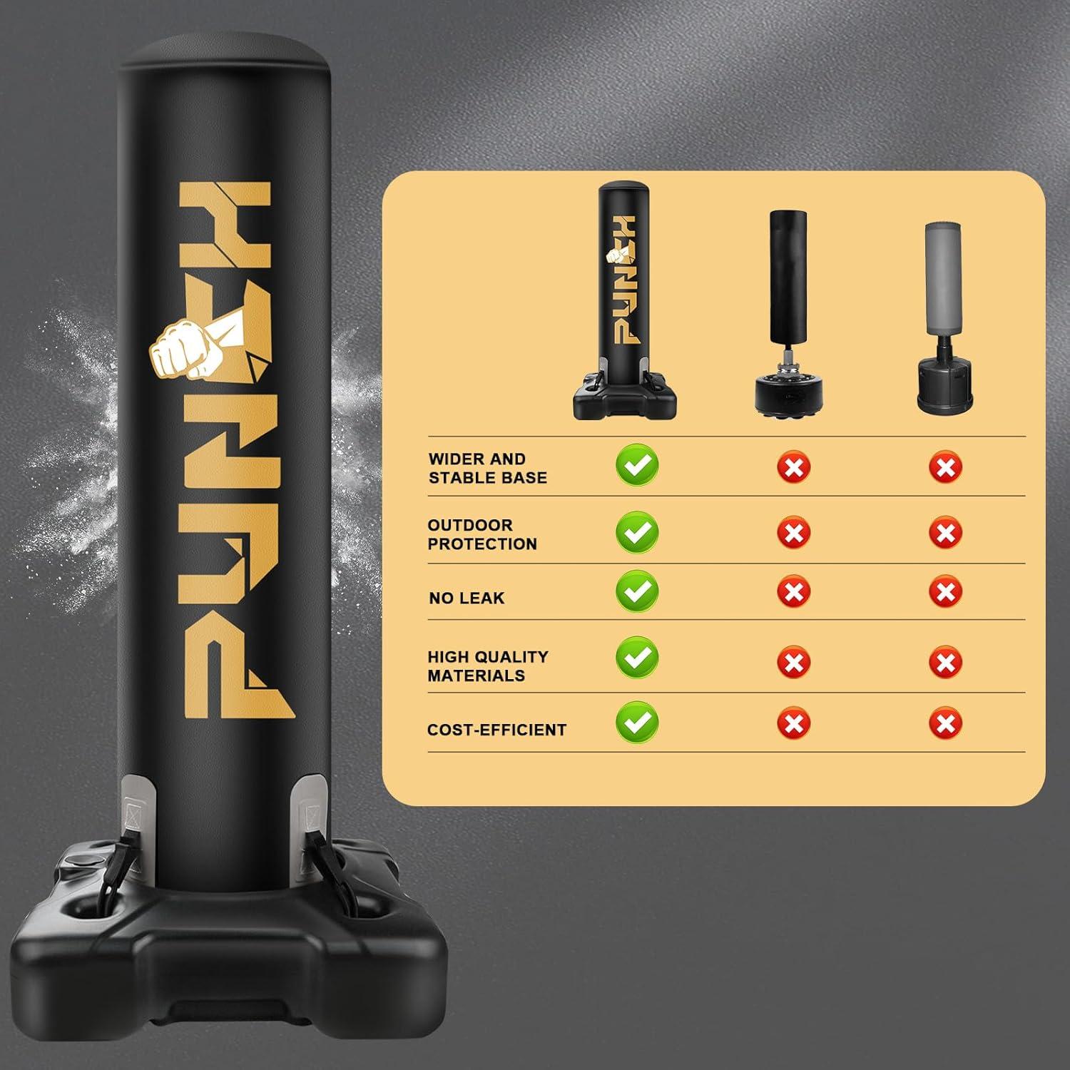 Bolsa de Boxeo Pesada JUOIFIP con Guantes - Adultos y Niños