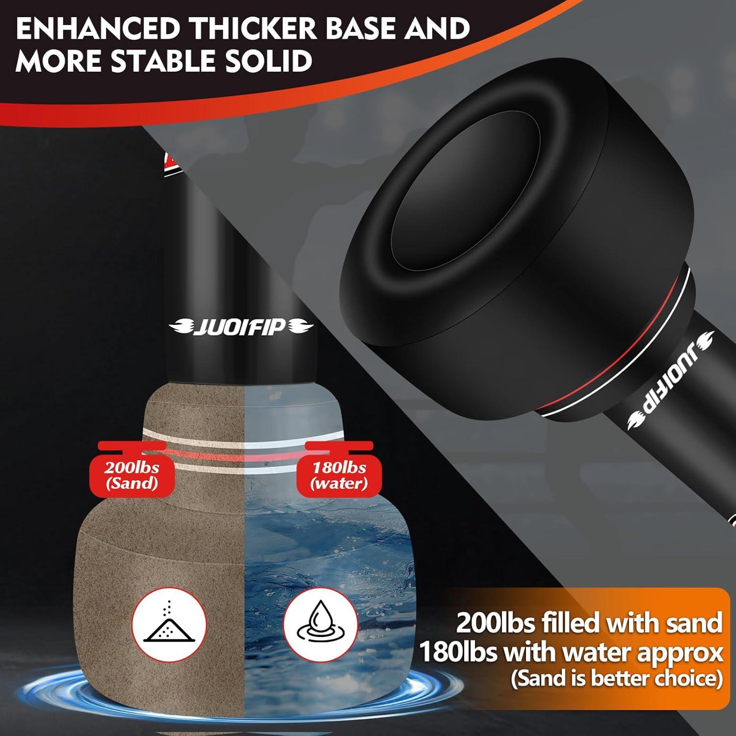 Bolsa de Boxeo de Pie JUOIFIP 177.8 cm con Guantes y Bomba