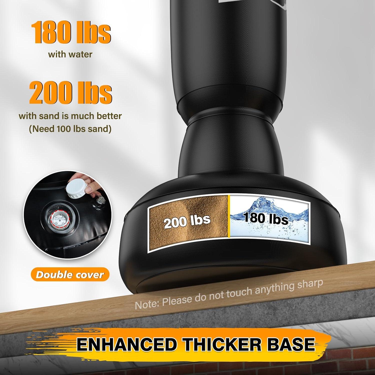 Saco de Boxeo Freestanding BaiYuan 180 cm con Guantes y Bomba