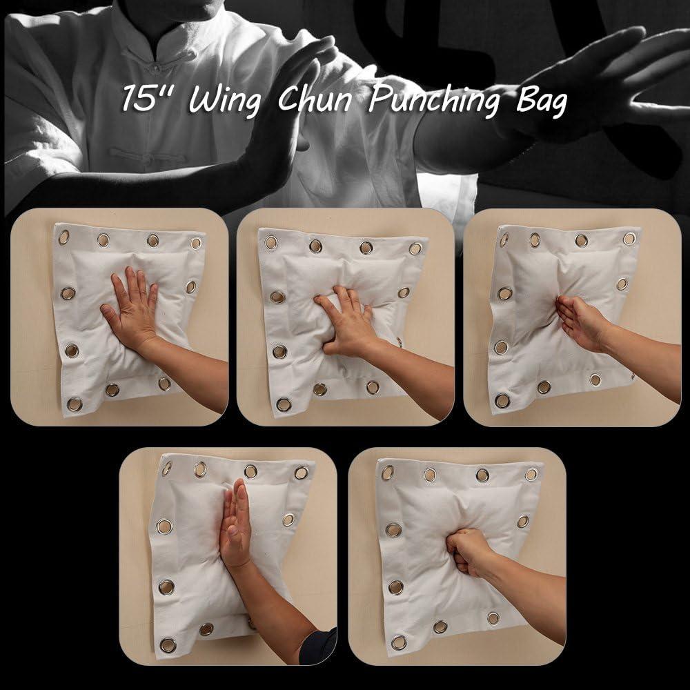 Bolsa de Pared de Lona HYFAN 40x40 cm para Wing Chun