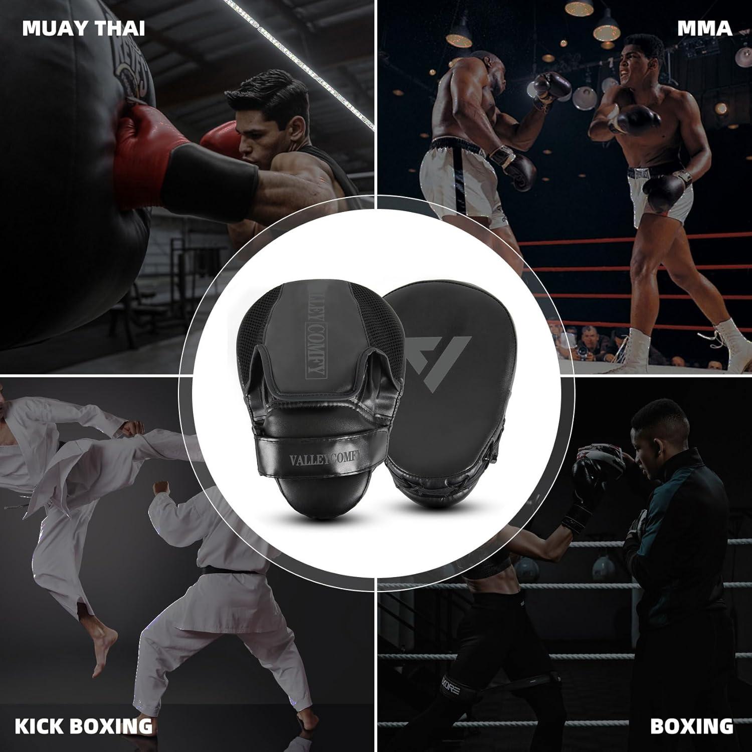 Mitones de Boxeo Valleycomfy VBP para Hombres - Cuero Sintético