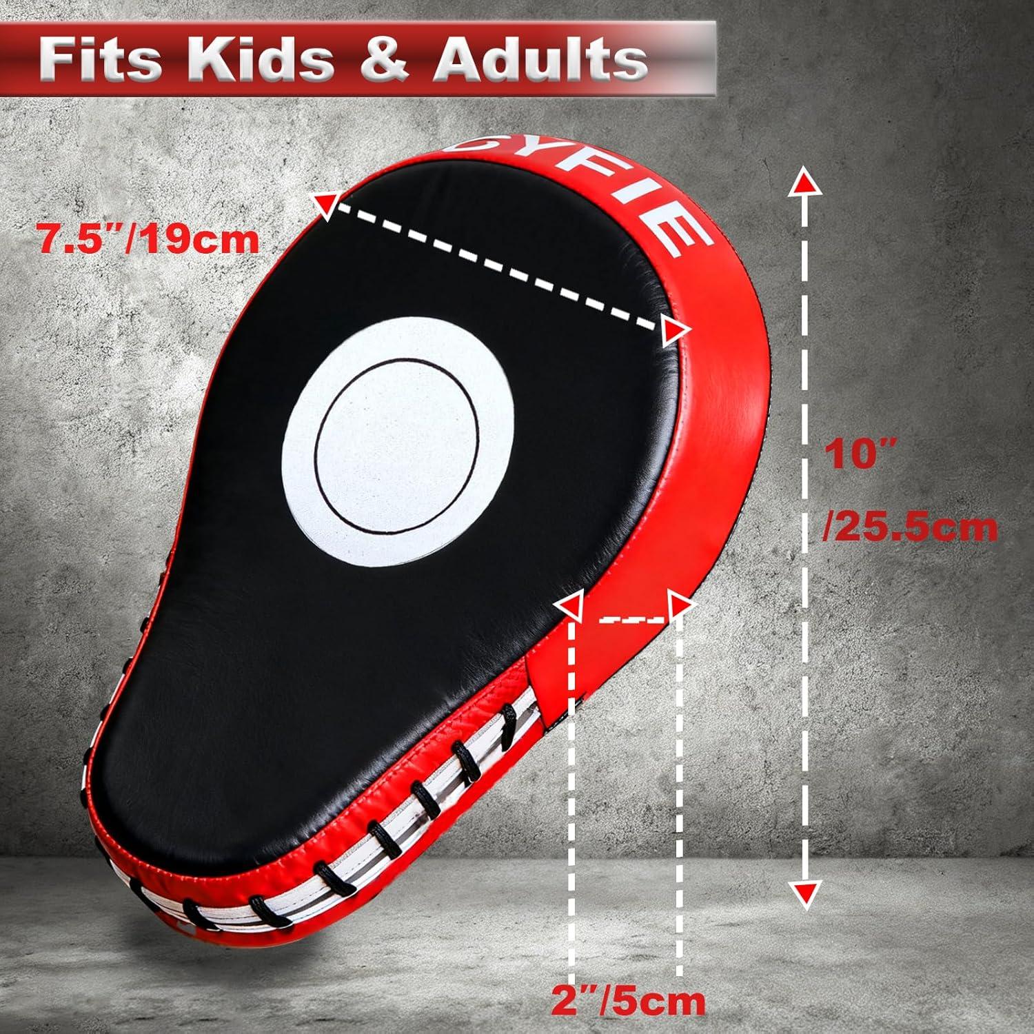 Juego de Almohadillas de Boxeo Cyfie 3-en-1 para Kickboxing