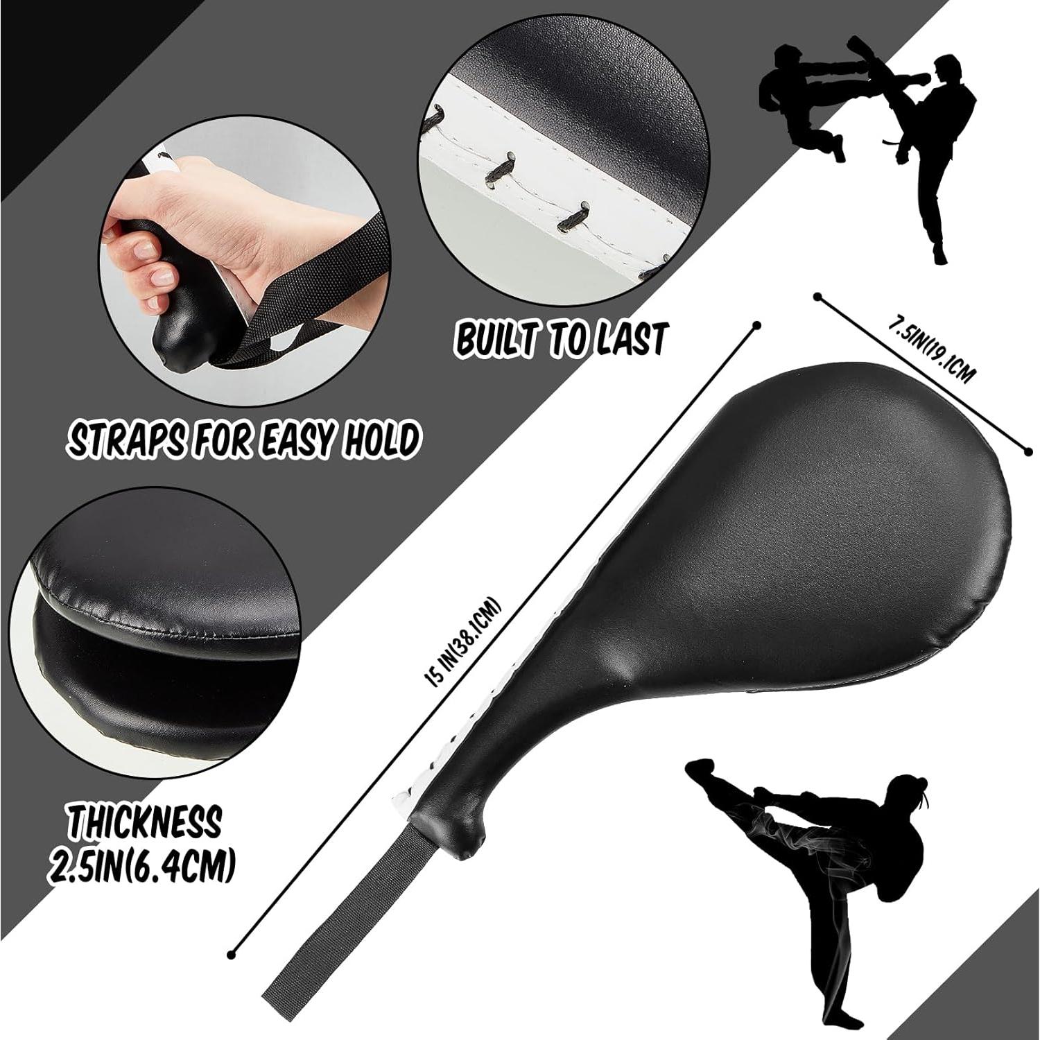 Poen 7 en 1 Almohadillas de Taekwondo y Boxeo - Negro