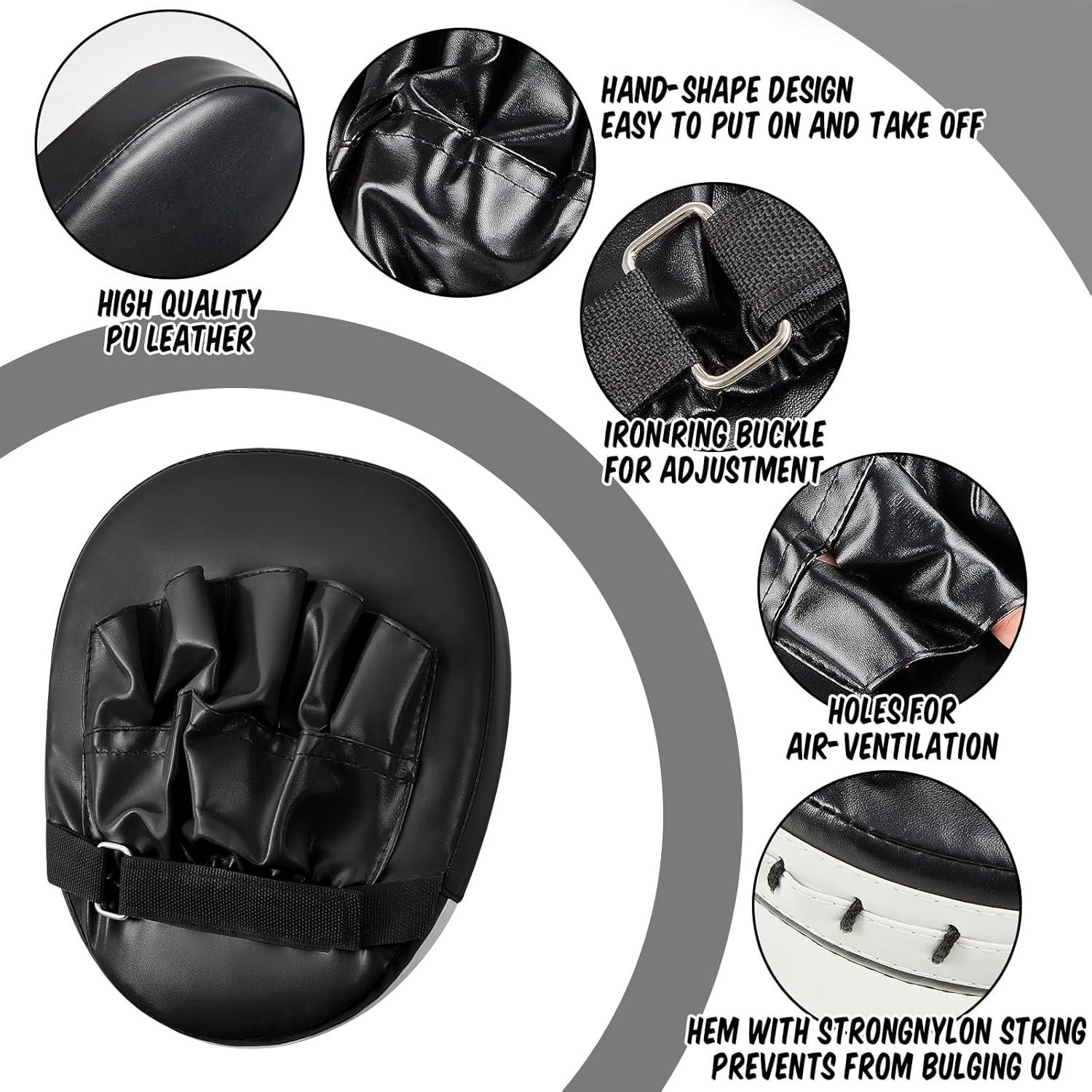 Poen 7 en 1 Almohadillas de Taekwondo y Boxeo - Negro