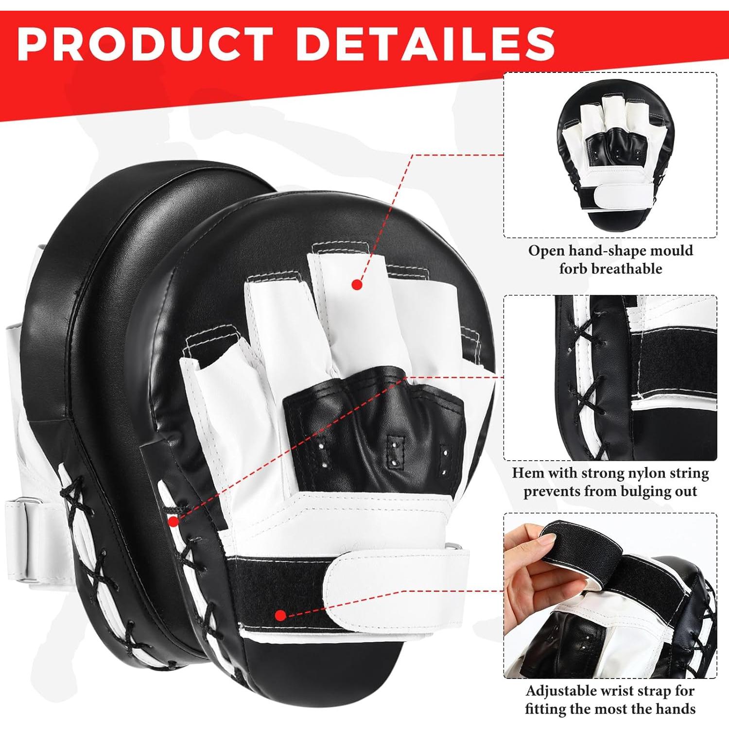 Juego de 4 Almohadillas de Boxeo Simgoing - Taekwondo y Mitones