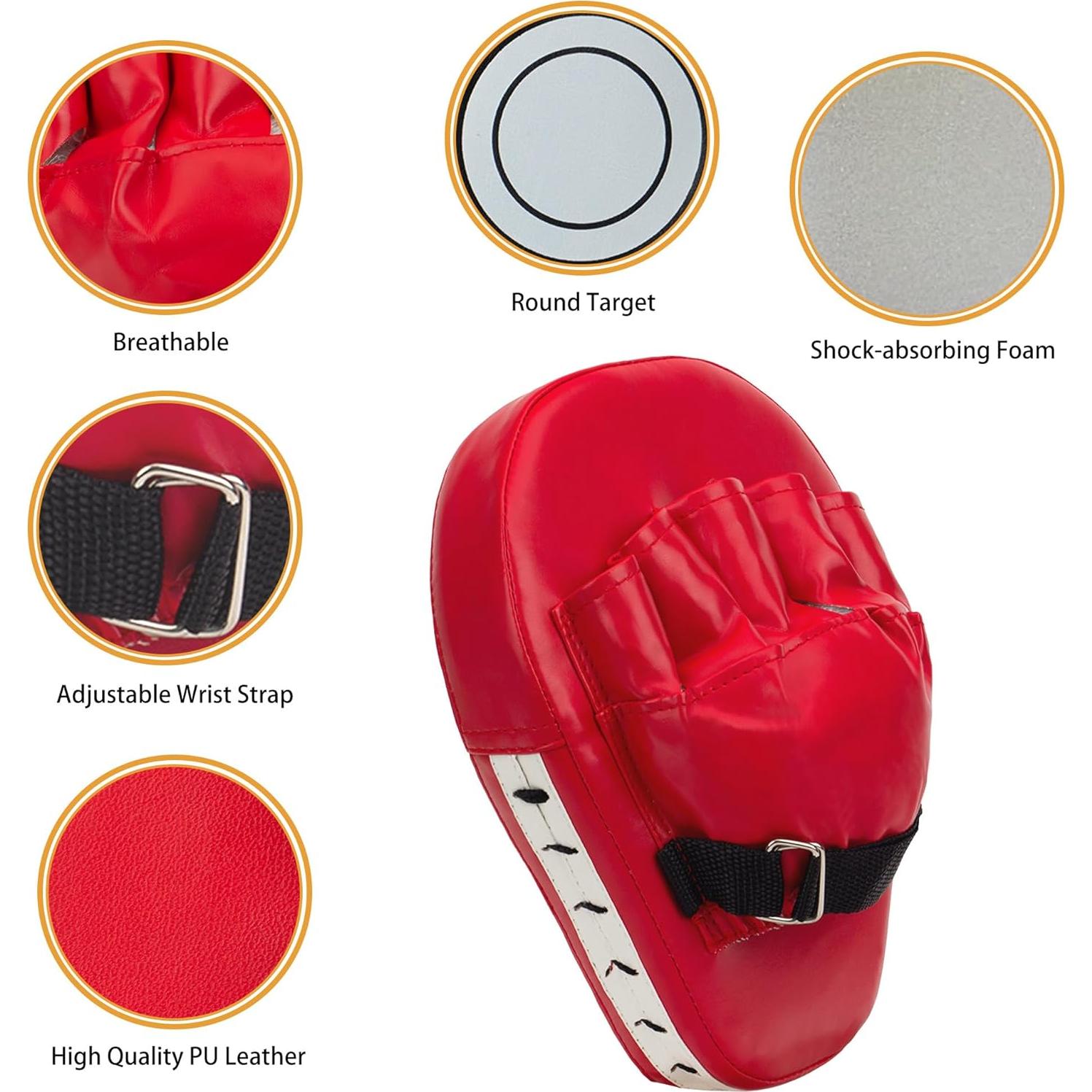 Juego de Almohadillas de Boxeo 3 en 1 ZERUIDM para Entrenamiento