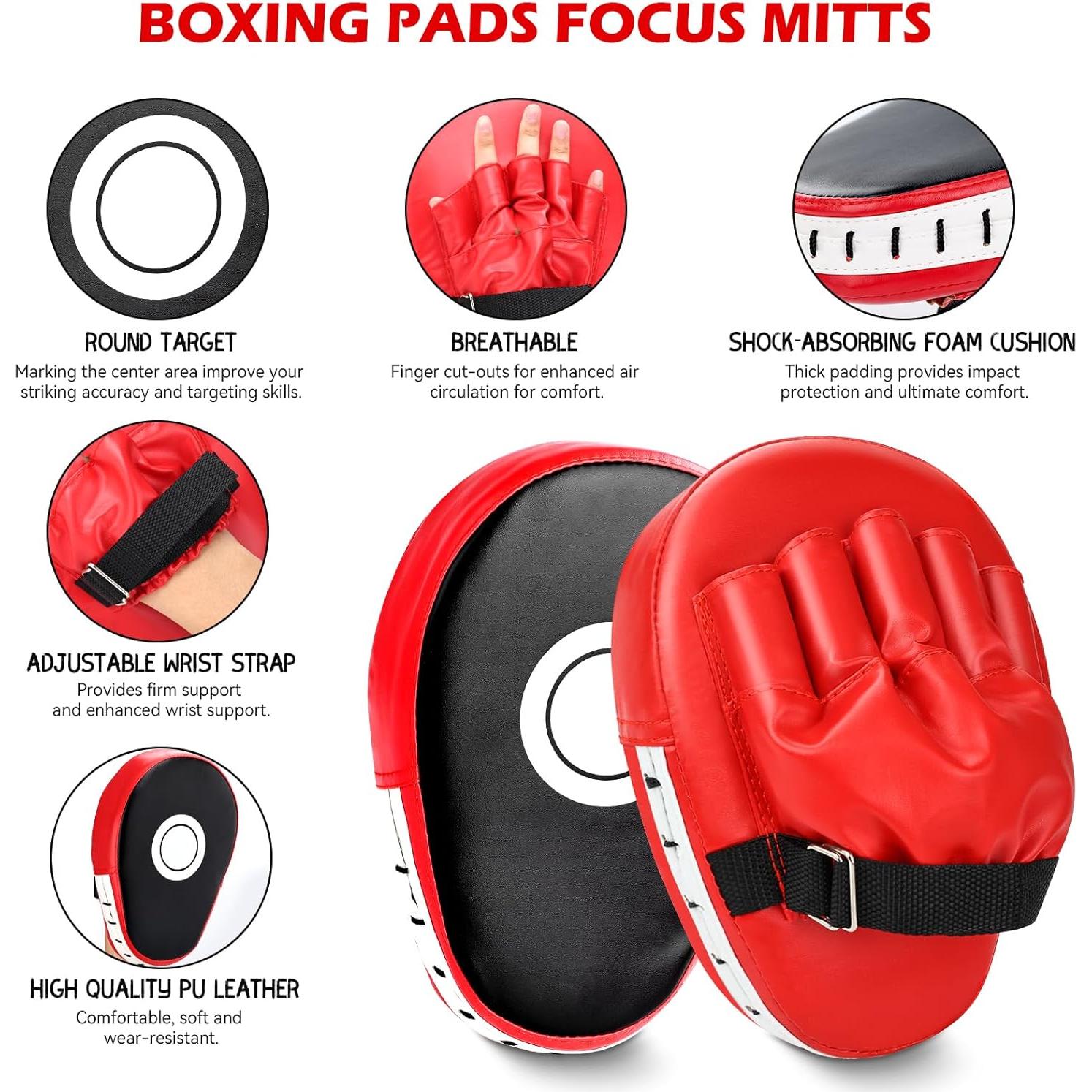 Juego de Guantes de Boxeo YORWHIN 3 en 1 para Niños