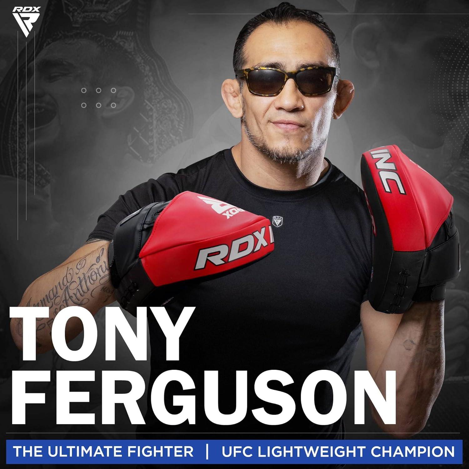 Guantes de Boxeo RDX-FPR-T1UB de Cuero Maya para MMA y Kickboxing