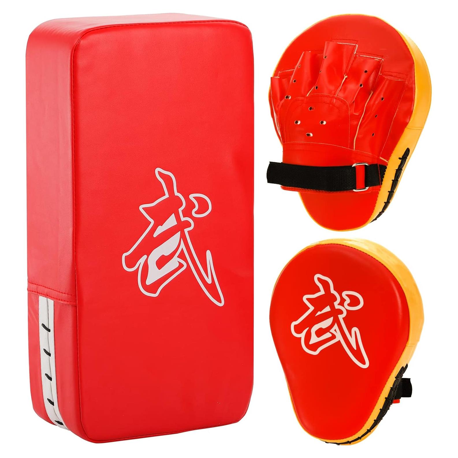 Set de Mitones de Boxeo y Almohadillas WUWEOT 2-en-1