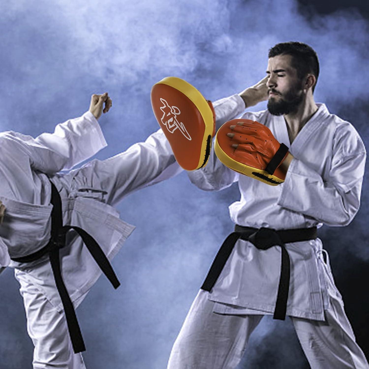 Set de Mitones de Boxeo y Almohadillas WUWEOT 2-en-1