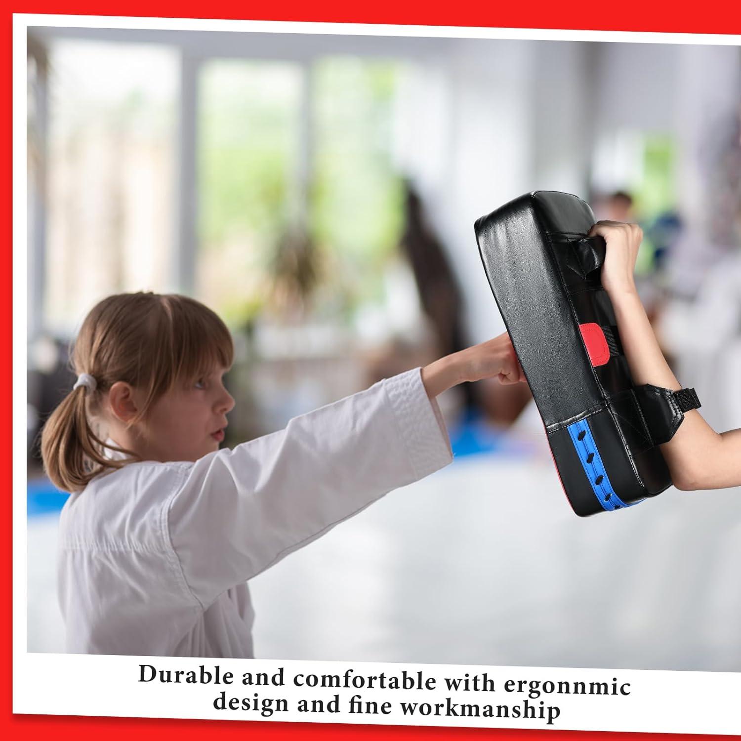 Almohadillas de Patada Taekwondo Poen 3 Pcs PU Rojo