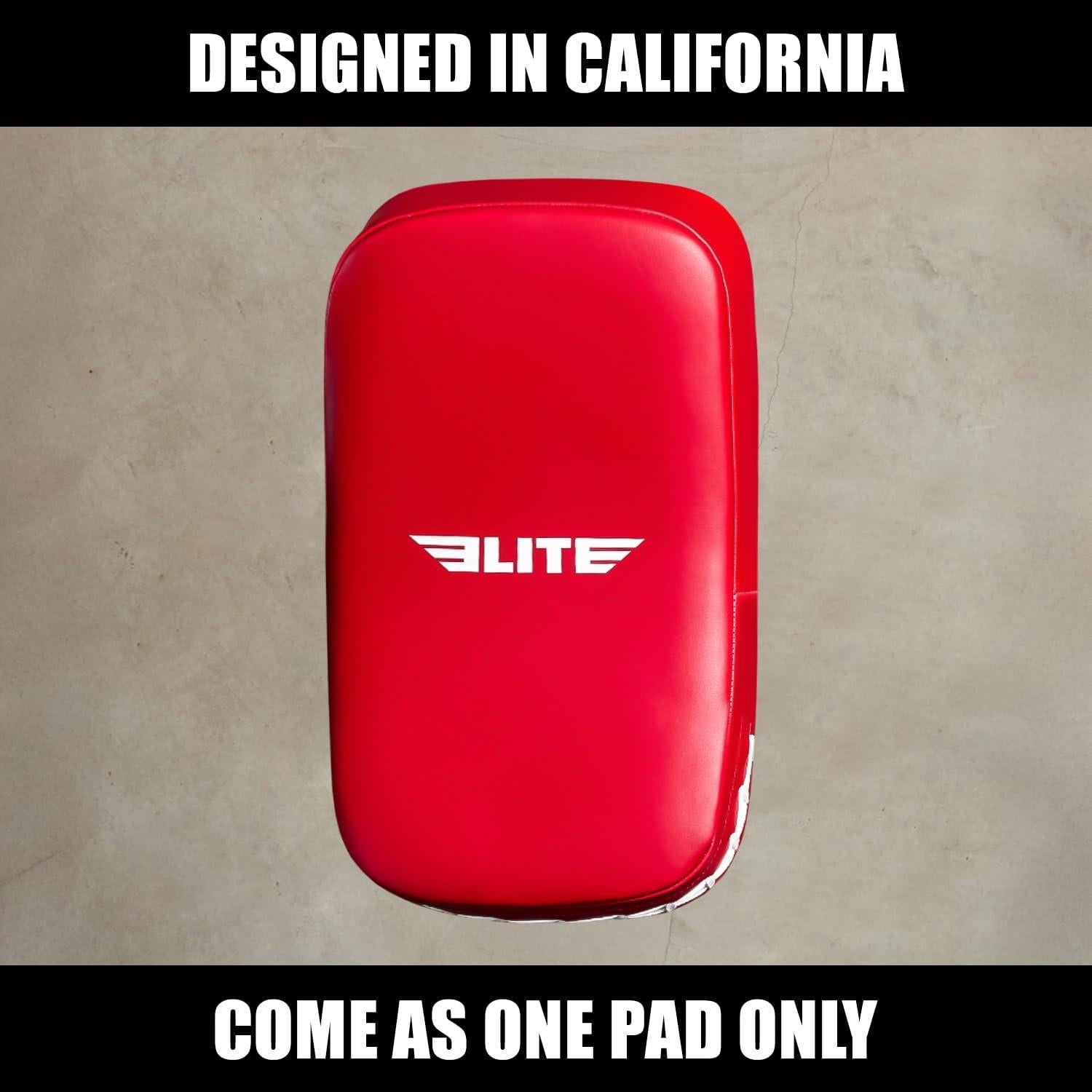 Almohadilla de Patadas Muay Thai Elite Sports Roja 40x21cm