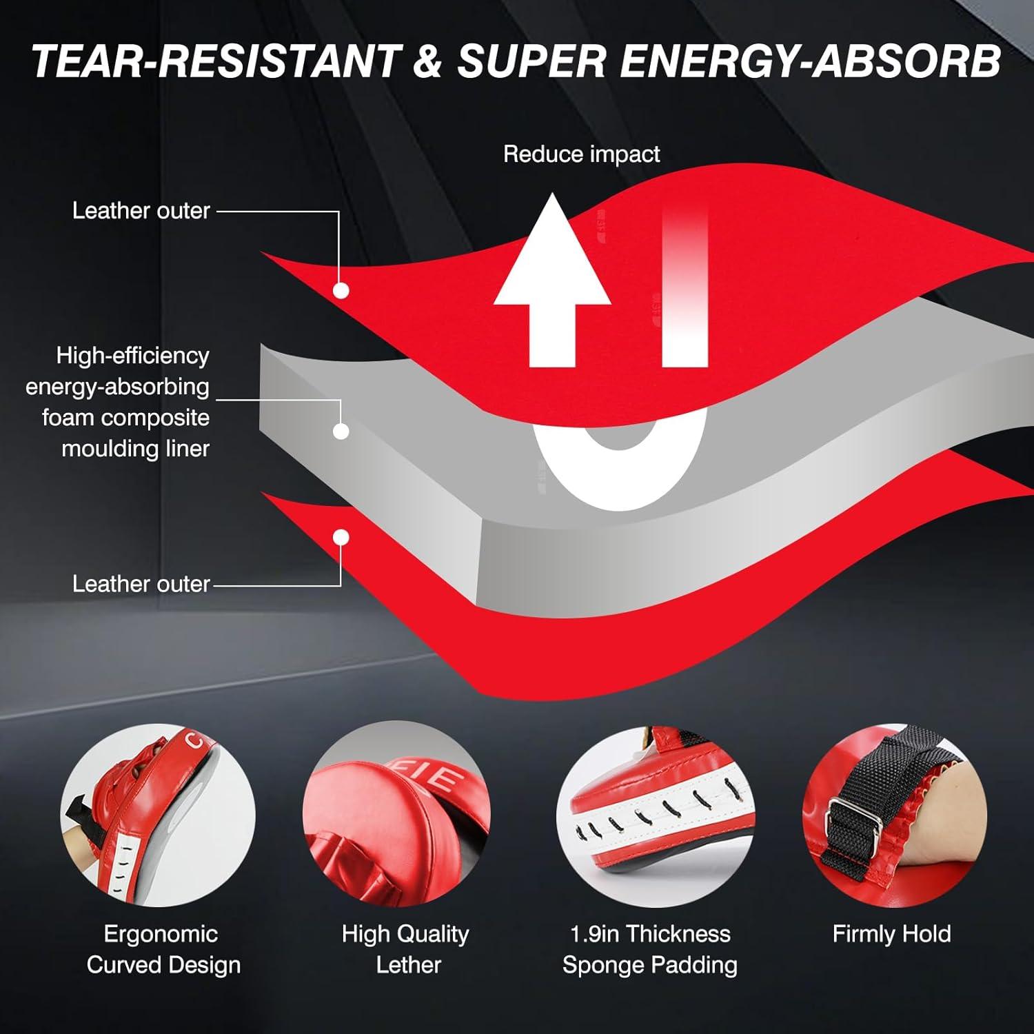 Guantes de Boxeo Cyfie 3 en 1 para Kickboxing y Artes Marciales