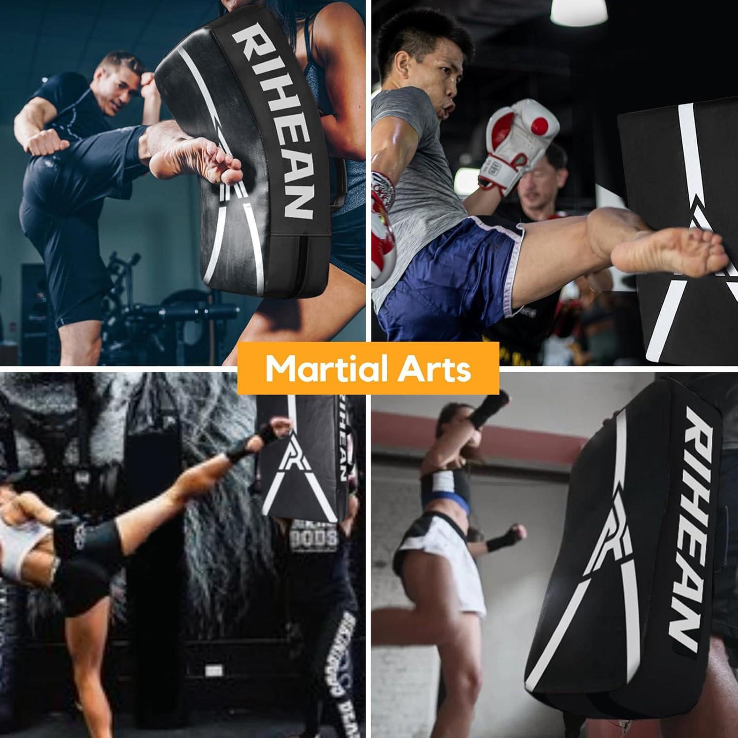 Almohadilla de Patada RIHEAN 60x40 cm Cuero Negro