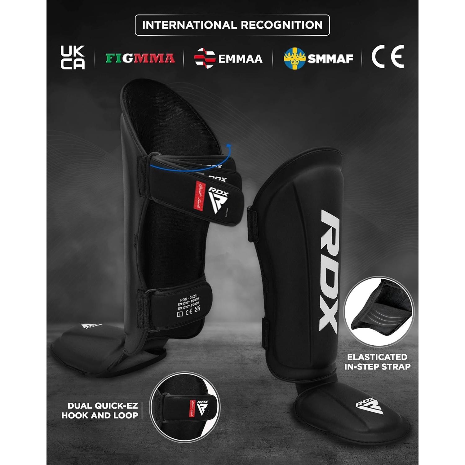 Protectores de Espinillas RDX-SGR-T1R-S Muay Thai Kickboxing