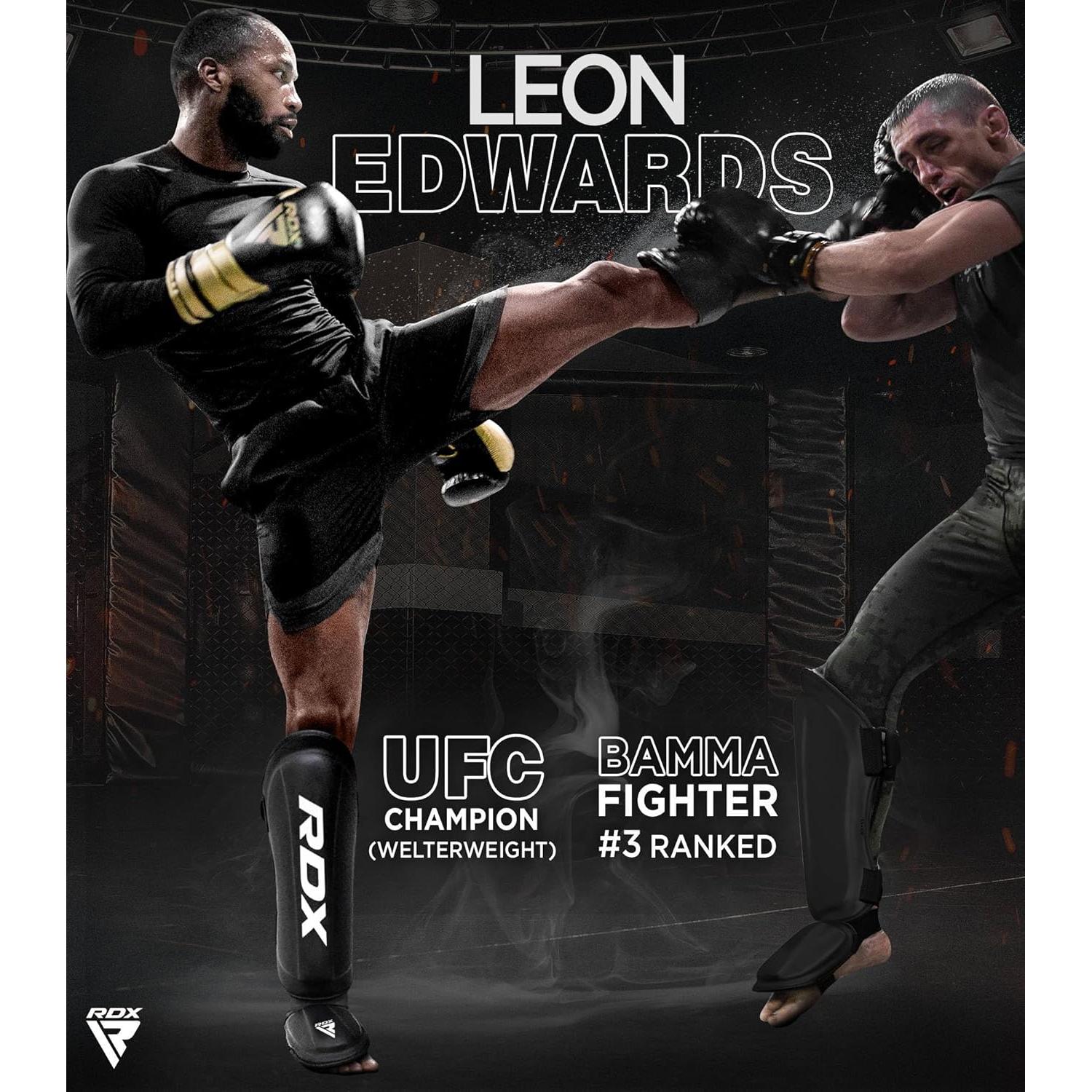 Protectores de Espinillas RDX-SGR-T1R-S Muay Thai Kickboxing