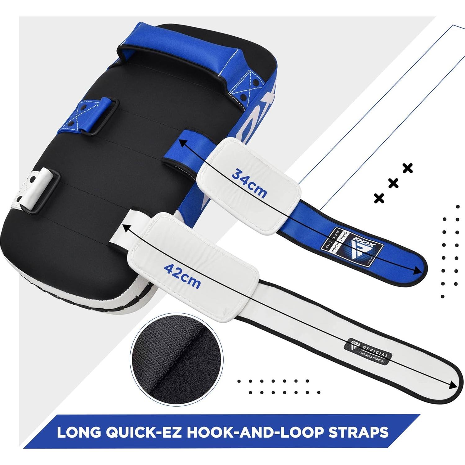 RDX Pad de Muay Thai Curvado Azul para Entrenamiento Individual