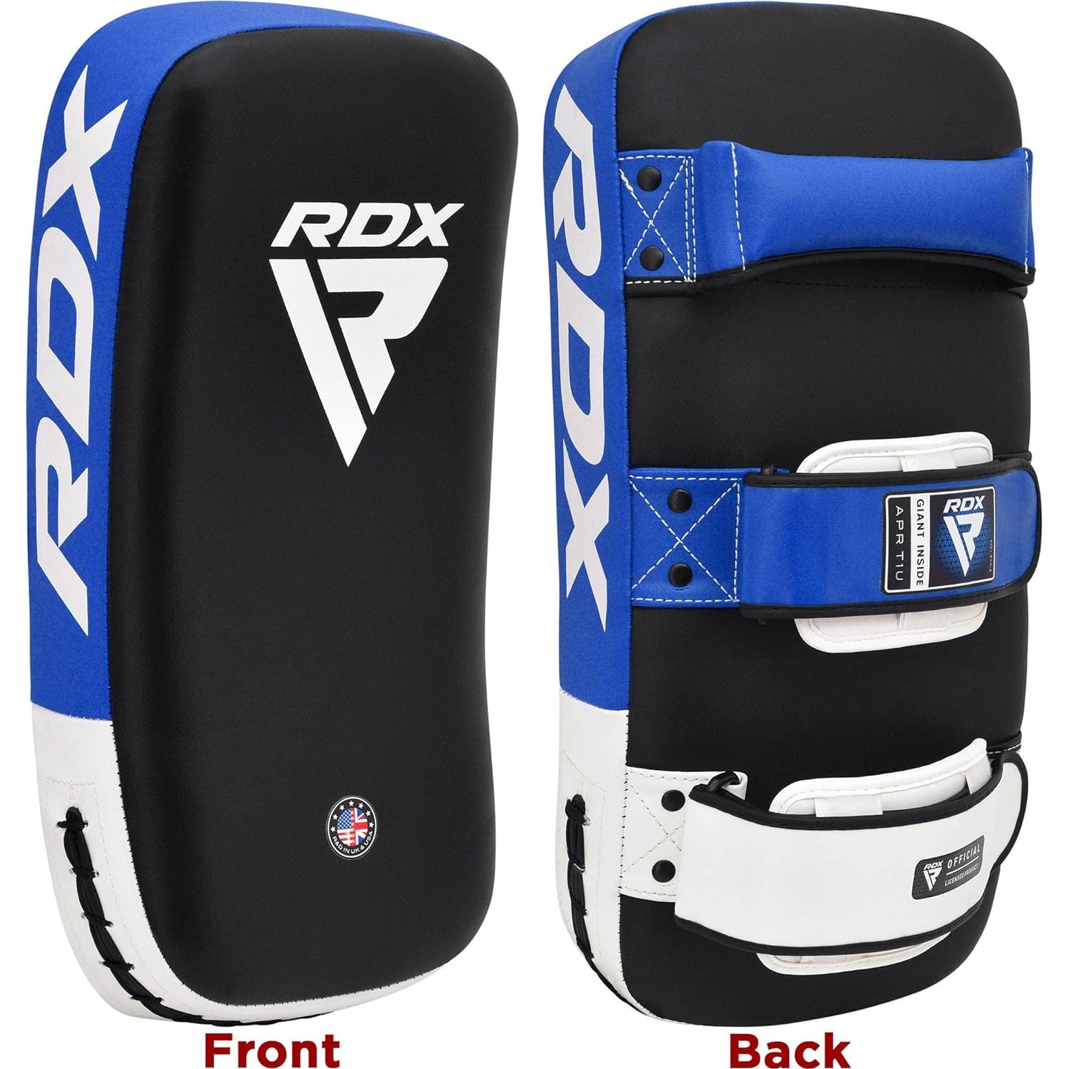 RDX Pad de Muay Thai Curvado Azul para Entrenamiento Individual