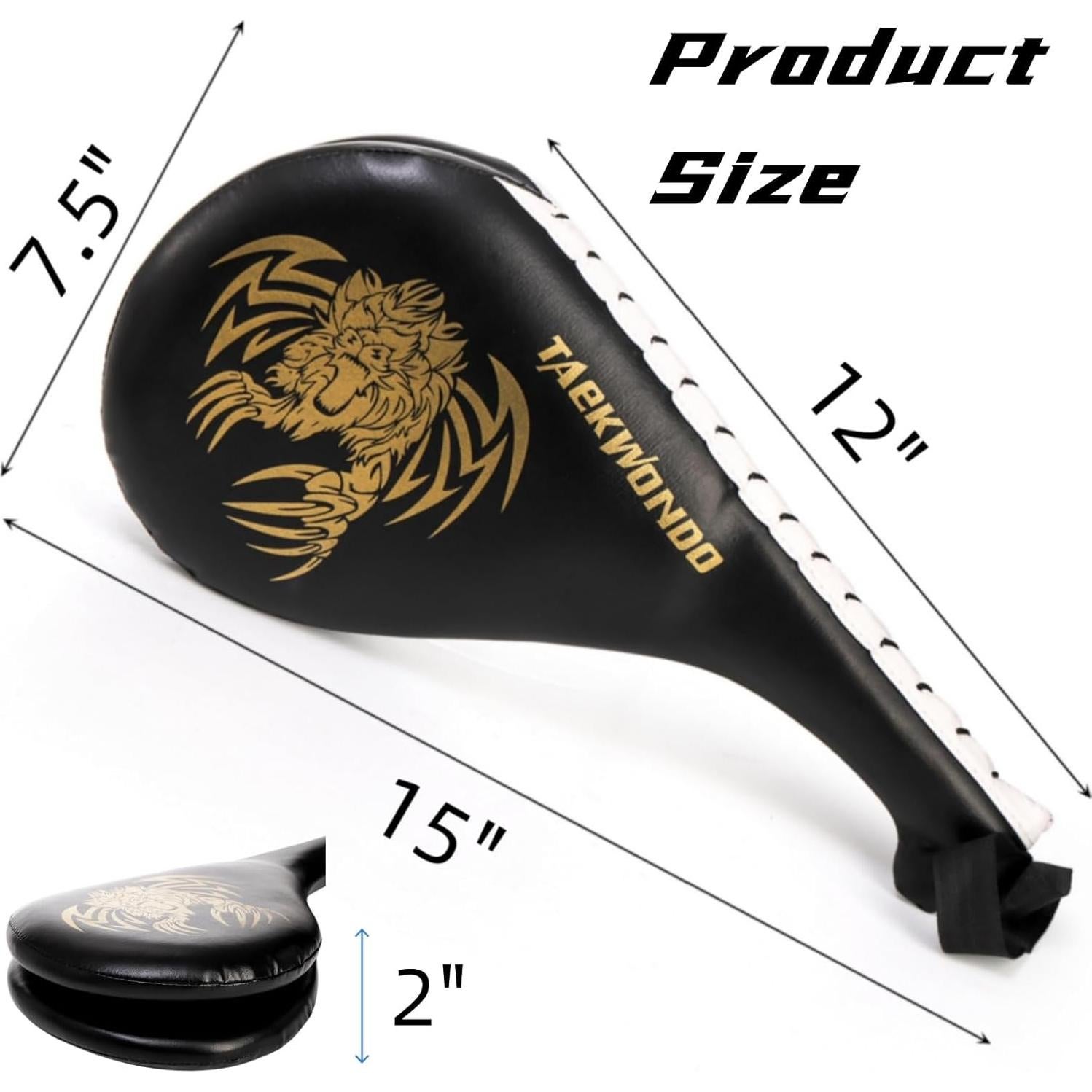 Almohadillas de Patadas Taekwondo Tlence Doble Cara 38x19x5cm