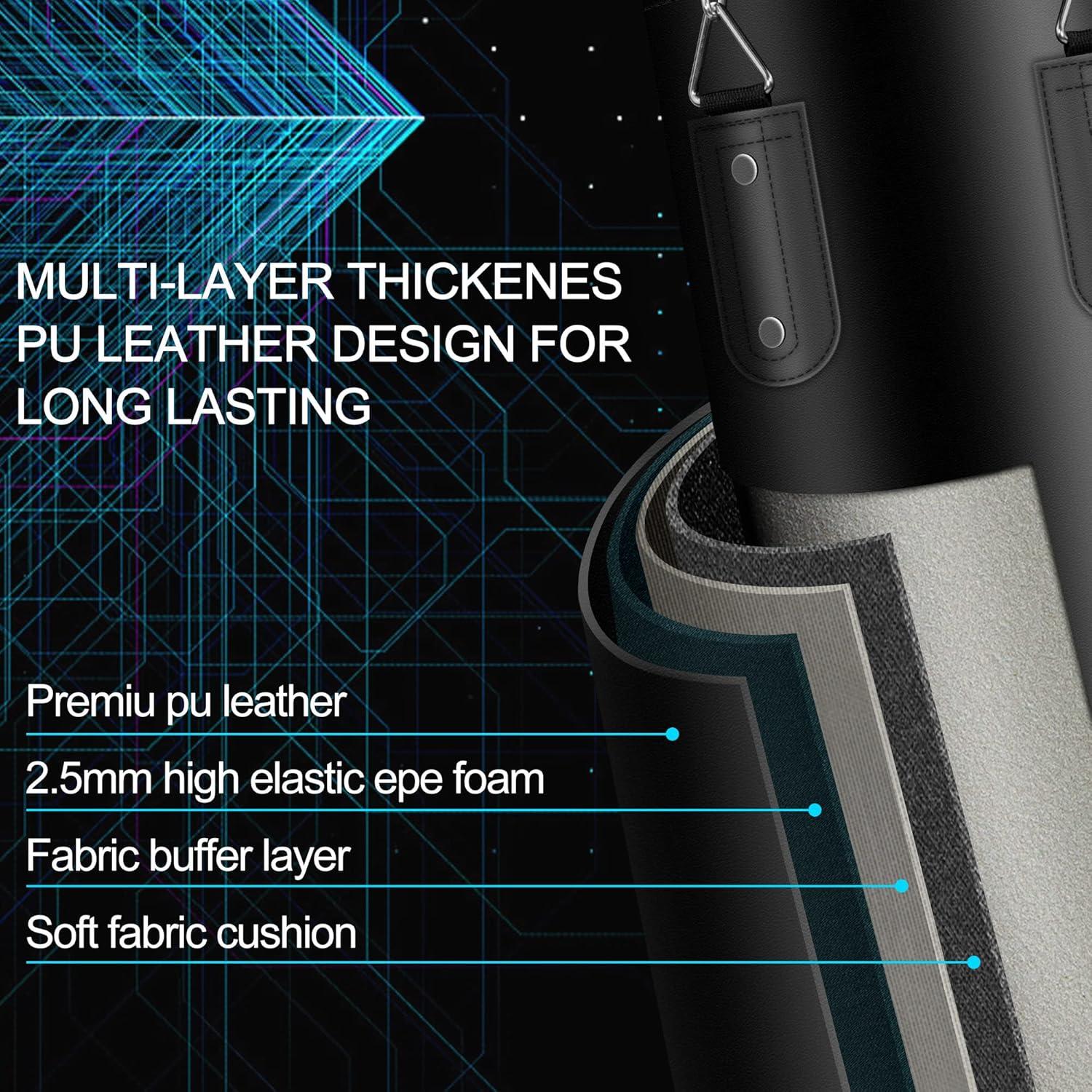 Saco de Boxeo para Niños Mamxwaga 2FT con Guantes 6oz