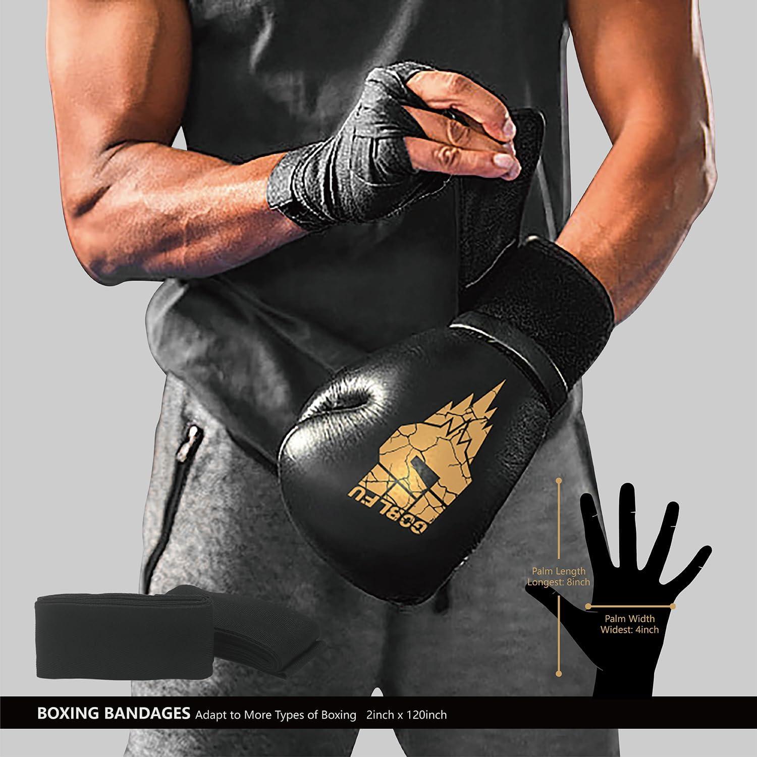 Saco de Boxeo Colgante Goblfu 121.92 cm + Guantes 10 OZ