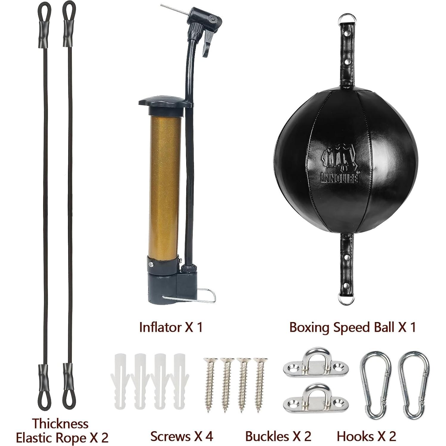 Kit de Boxeo Doble Extremo InnoLife con Cuerdas Elásticas