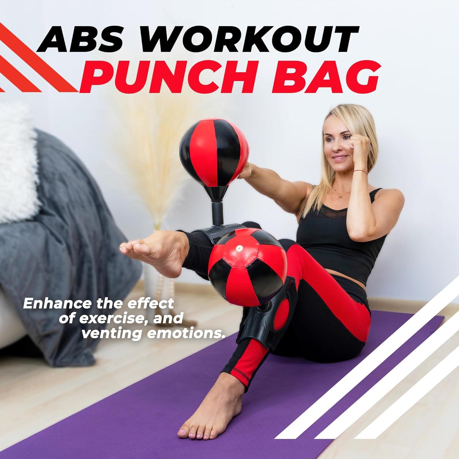 Equipo de Ejercicio para Abdomen Islifekey Bolsa de Boxeo