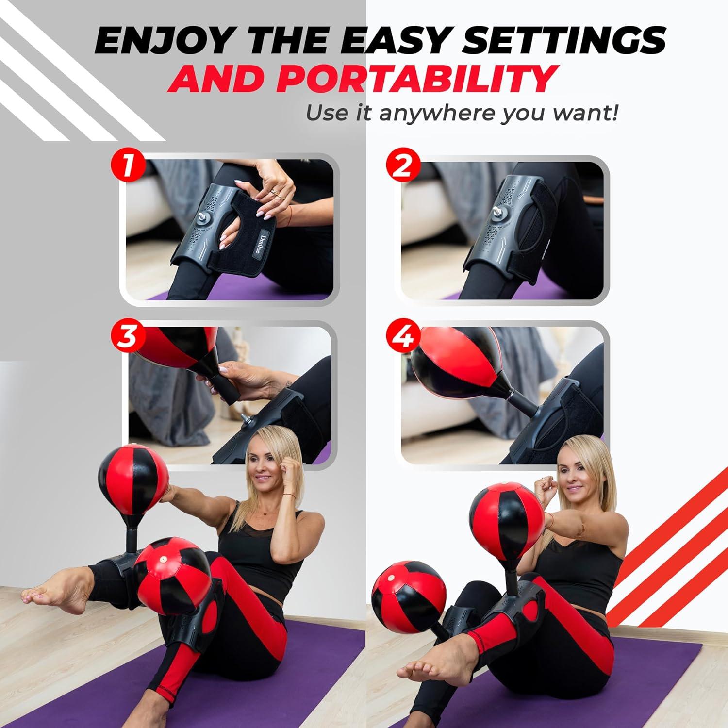 Equipo de Ejercicio para Abdomen Islifekey Bolsa de Boxeo