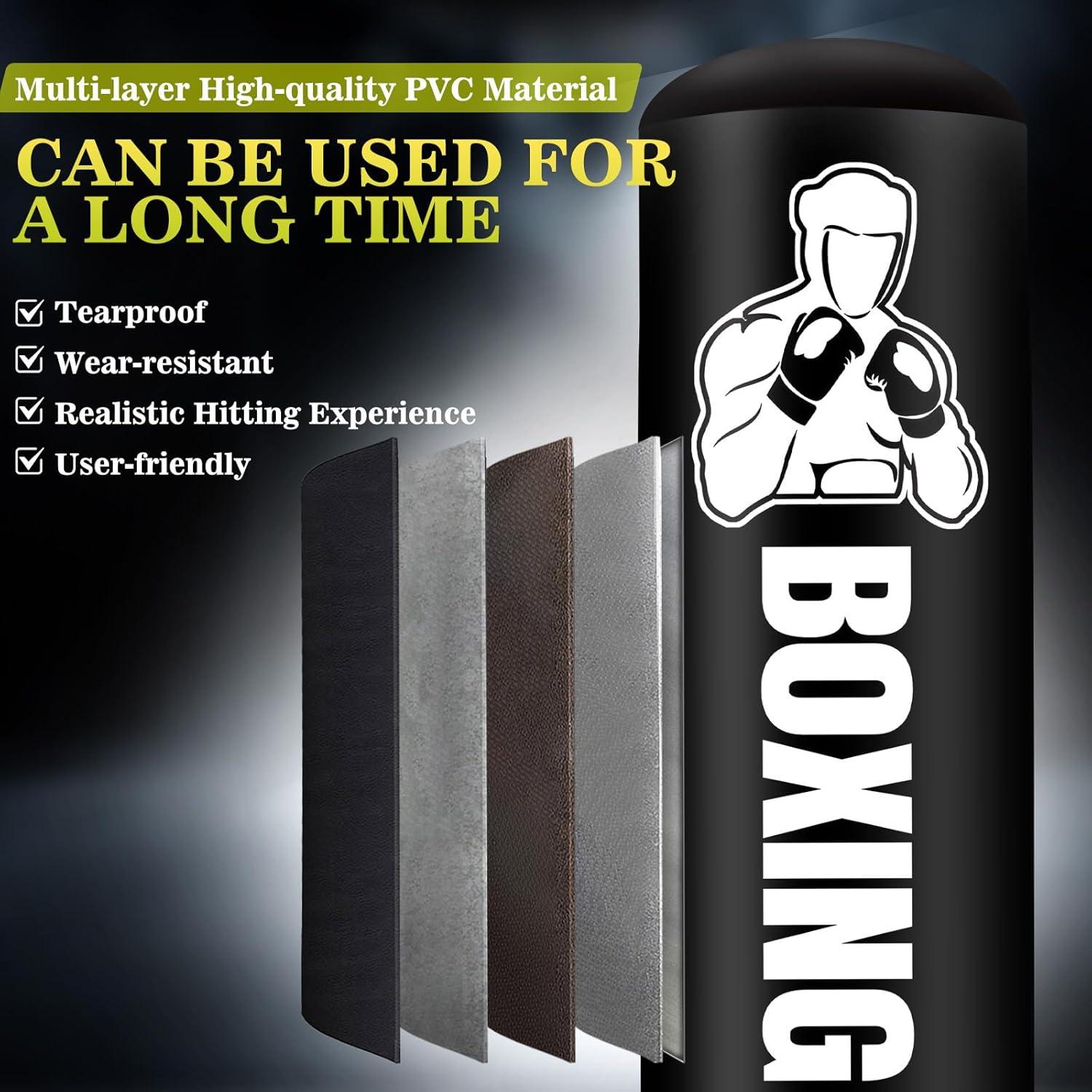 Saco de Boxeo YORWHIN 70" con Soporte y Accesorios