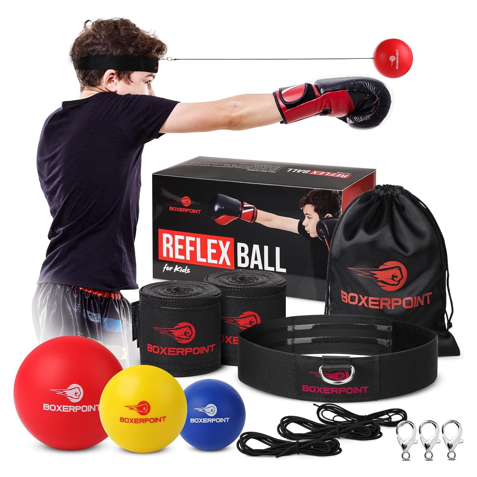 Bola de Reflexión para Boxeo Niños BOXERPOINT - Kit Completo
