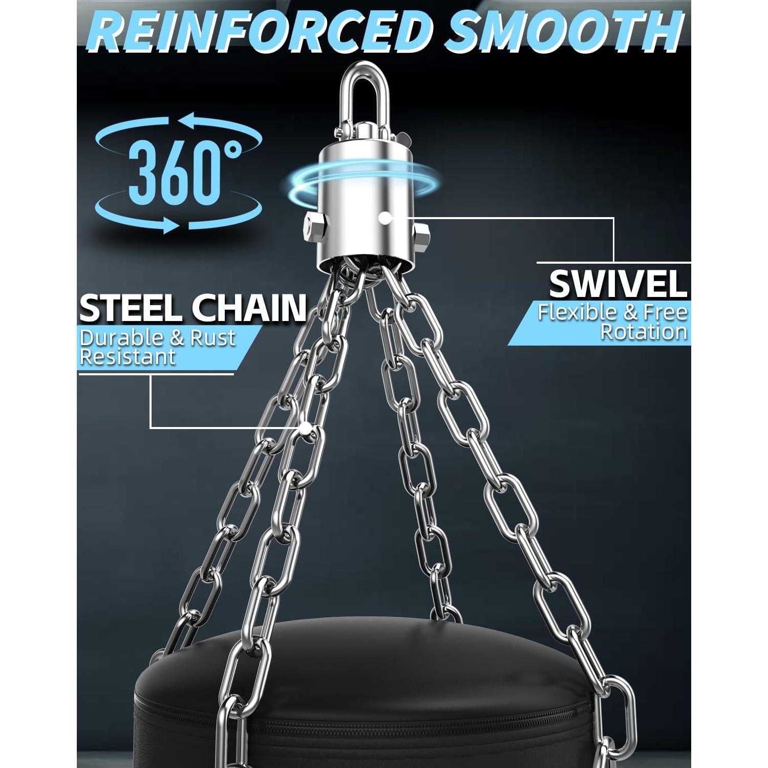 Saco de Boxeo ASBRAVO 4 pies PU + Guantes 12 oz + Accesorios