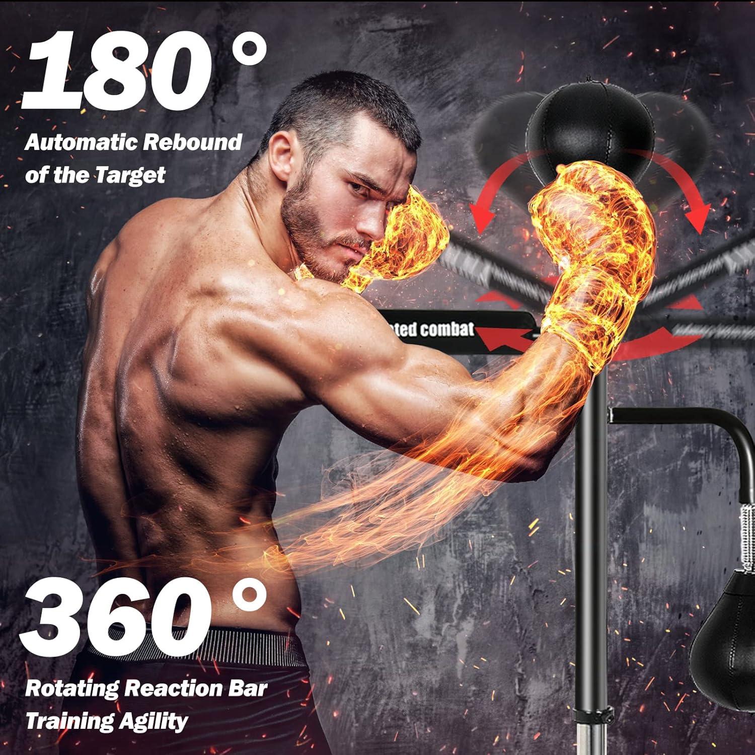 Entrenador de Velocidad de Boxeo INNOLIFE Altura Ajustable 170-210 cm