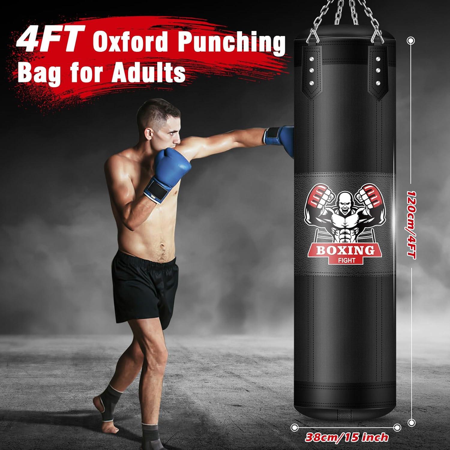 Saco de Boxeo Colgante YORWHIN 4 Pies Sin Llenar MMA