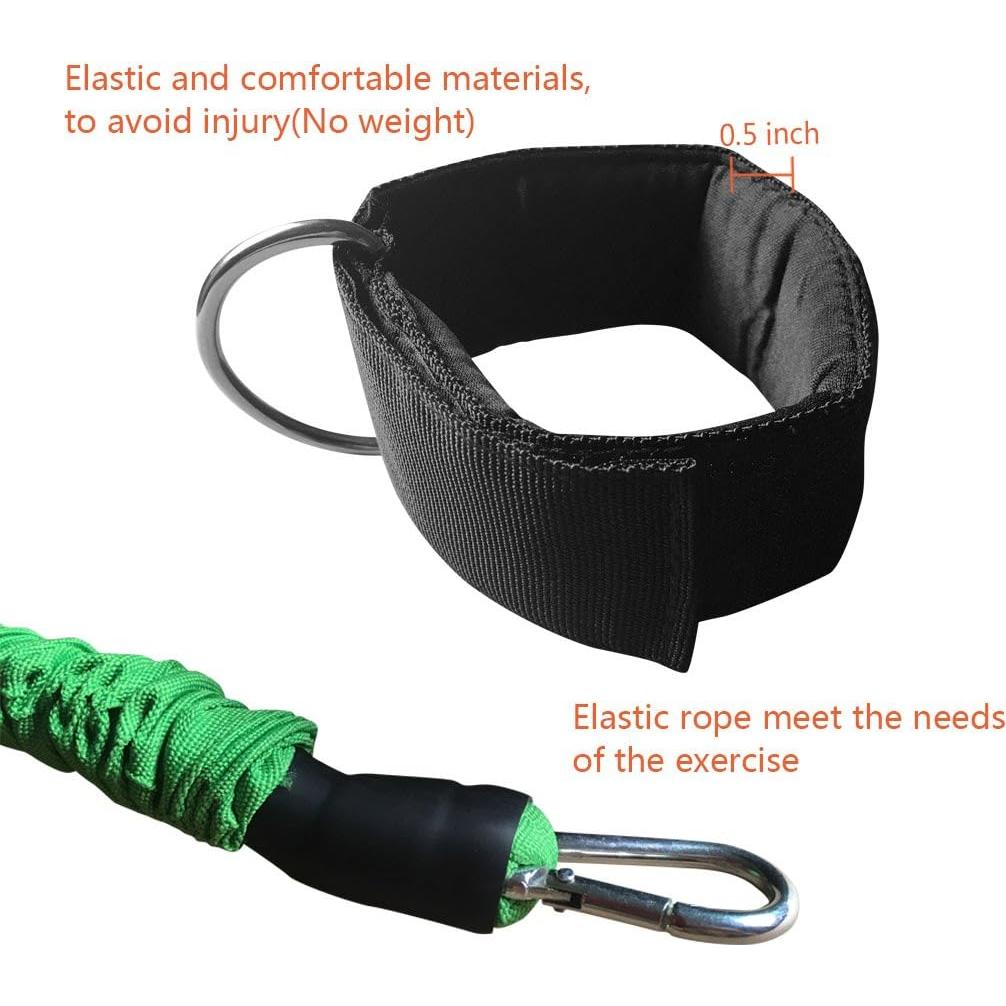 Bandas de Resistencia en Tobillos N3od3er para Entrenamiento Deportivo