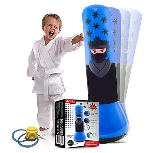 Saco de Boxeo Inflable Whoobli Ninja 119 cm para Niños