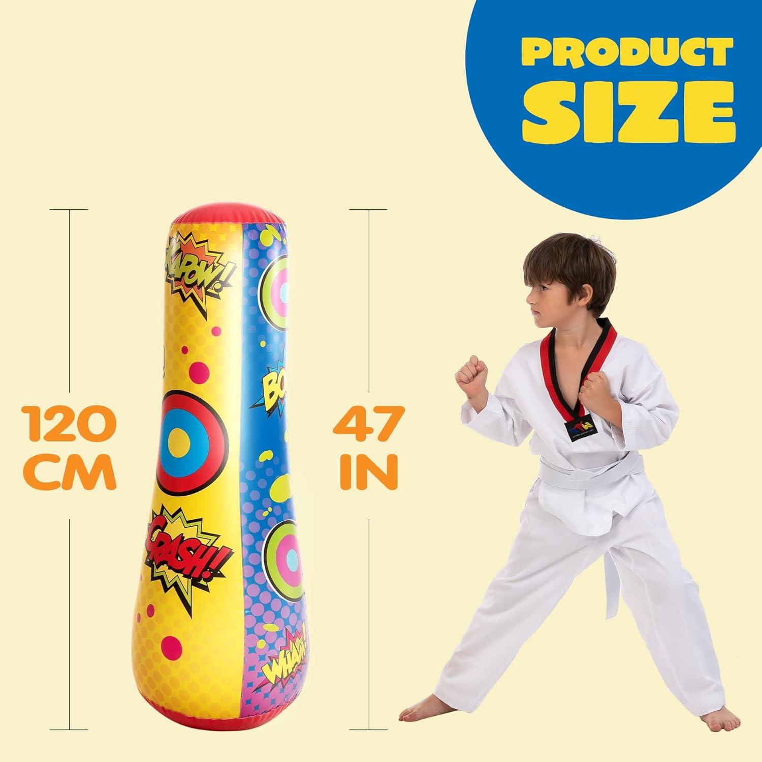 Saco de Boxeo Inflable JOYIN 119 cm para Niños Multicolor