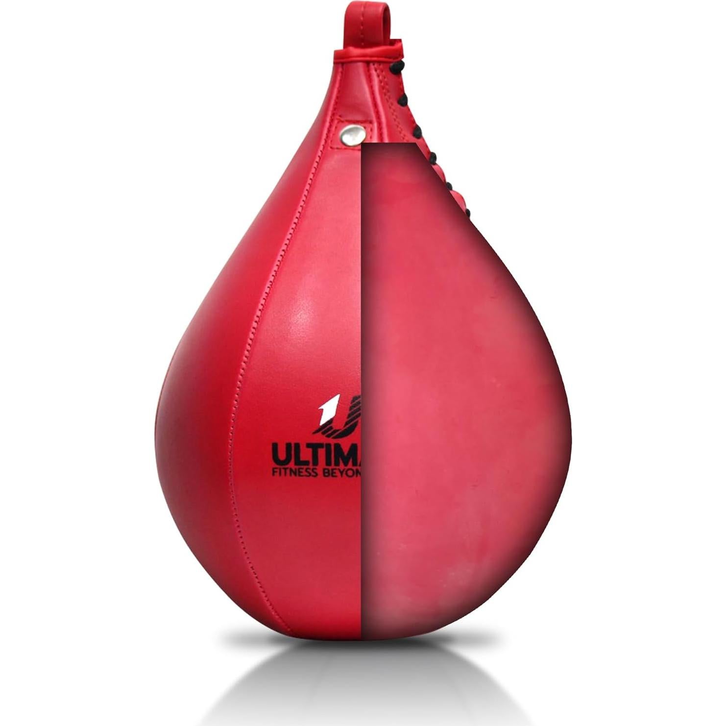 Bolsa de Velocidad Ultimate Fitness 18x25.4cm Boxeo Rojo