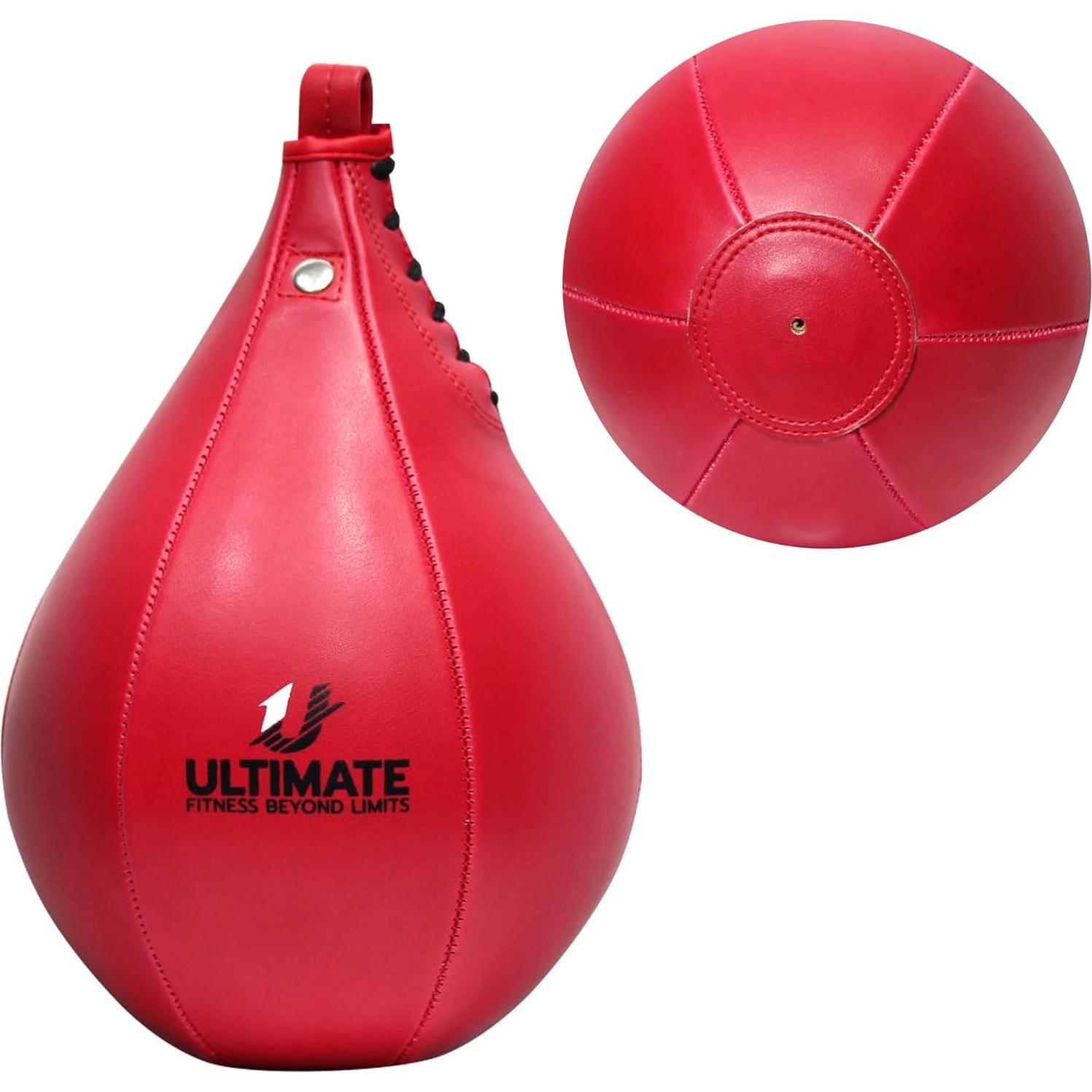Bolsa de Velocidad Ultimate Fitness 18x25.4cm Boxeo Rojo