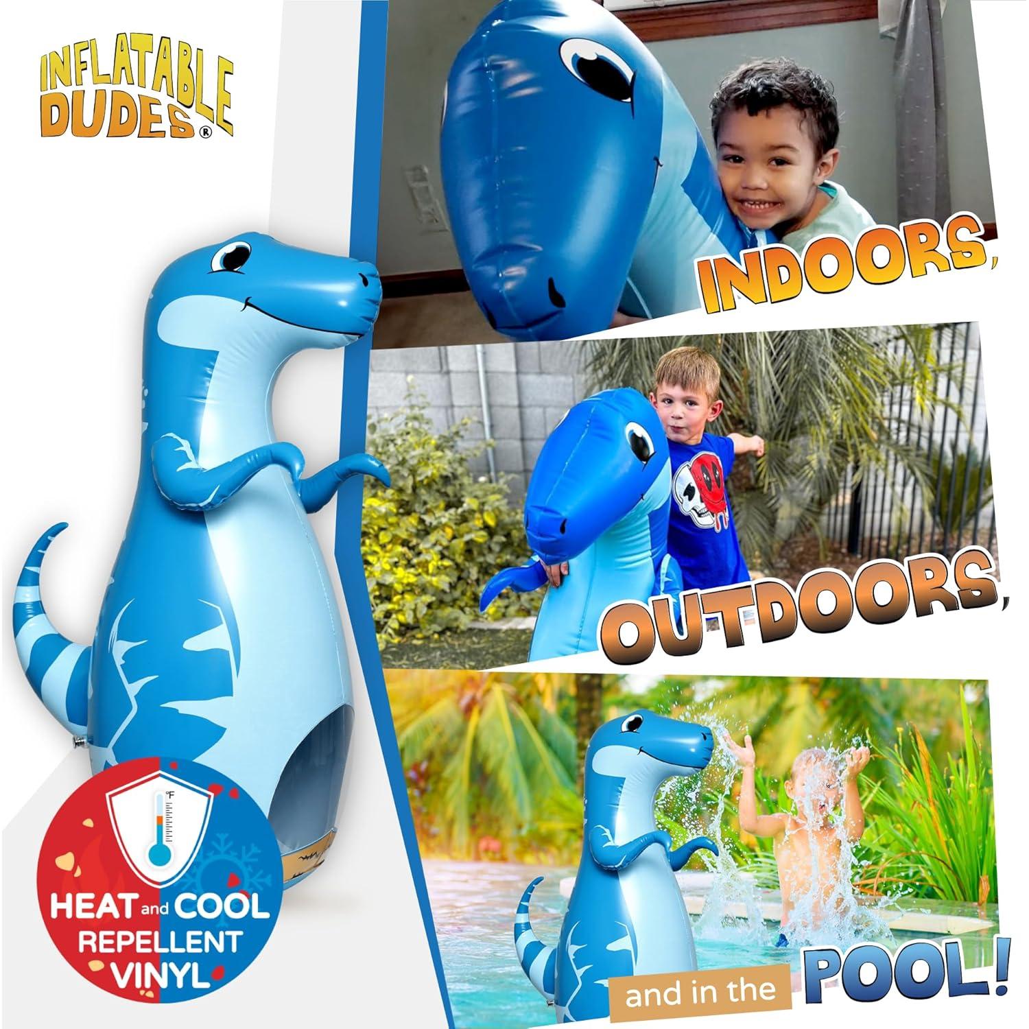 Bolsa de Boxeo Inflable Dinosaurio DUDAS INFLABLES 119 cm
