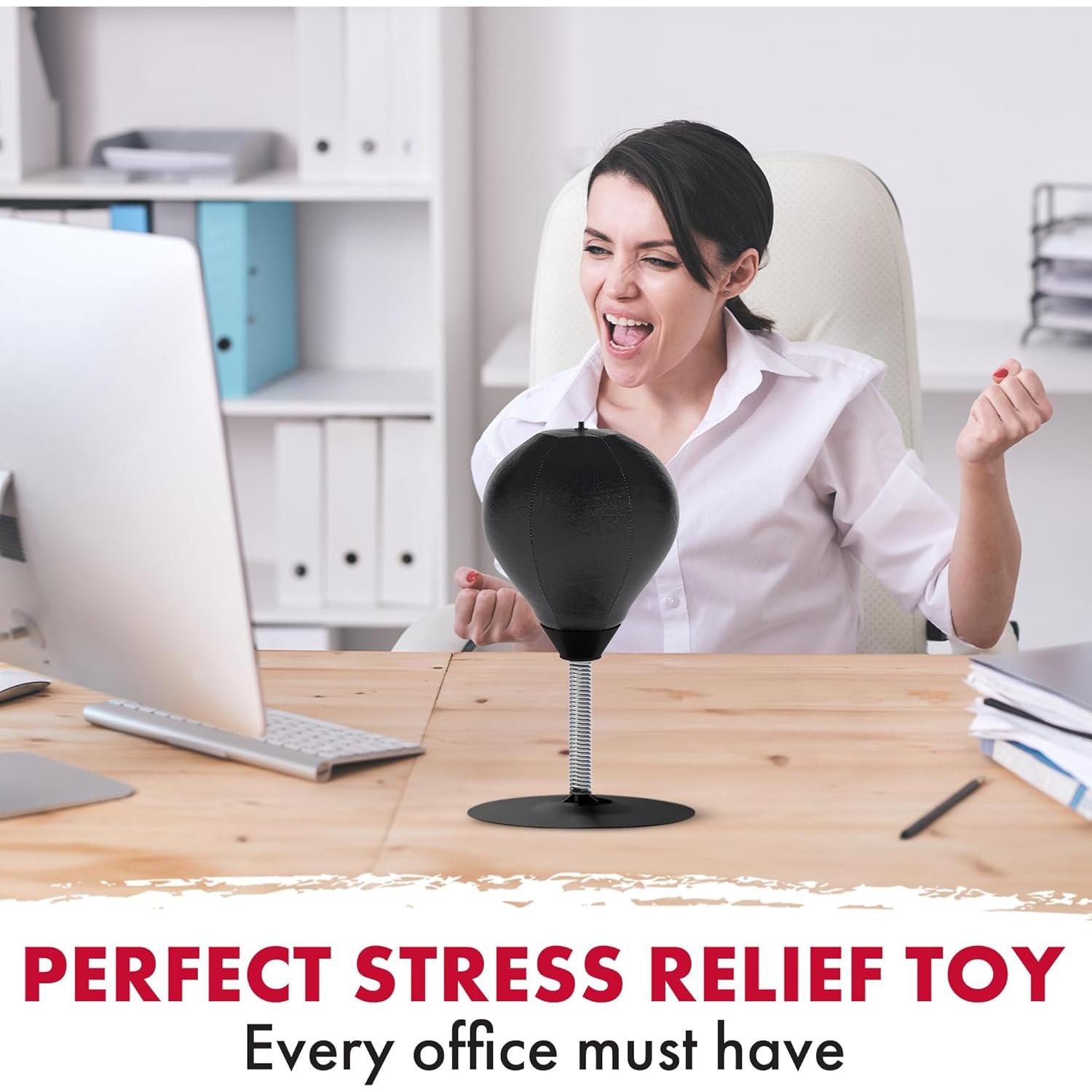 Bolsa de Golpes de Alivio de Estrés GLACIAL Negra 21.3x19.9cm