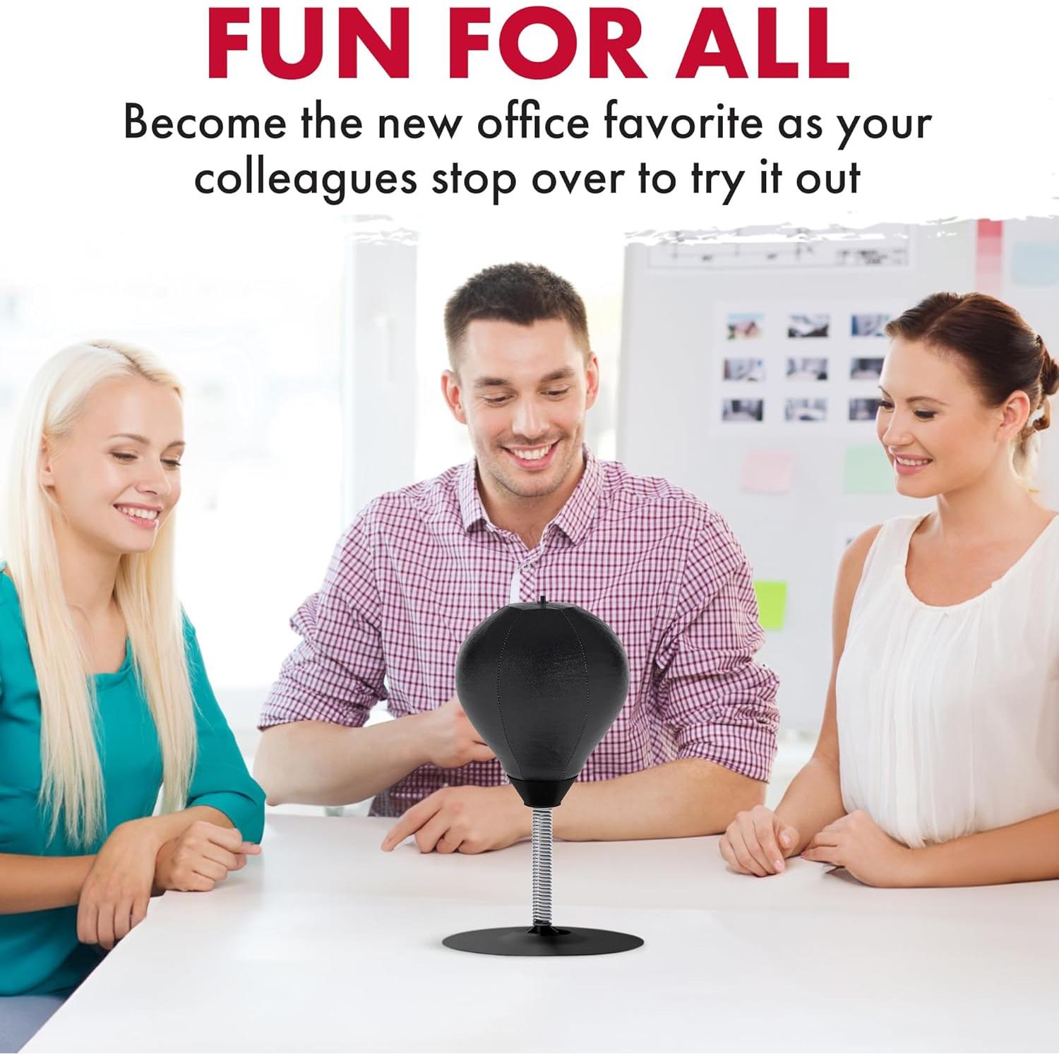 Bolsa de Golpes de Alivio de Estrés GLACIAL Negra 21.3x19.9cm