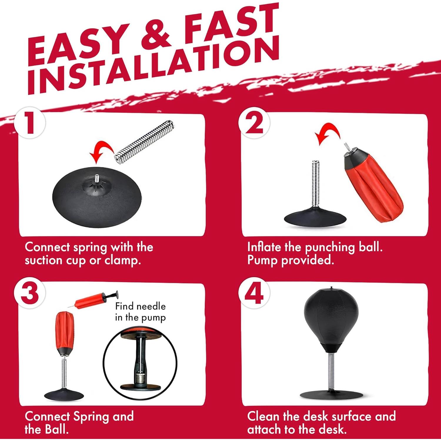 Bolsa de Golpes de Alivio de Estrés GLACIAL Negra 21.3x19.9cm